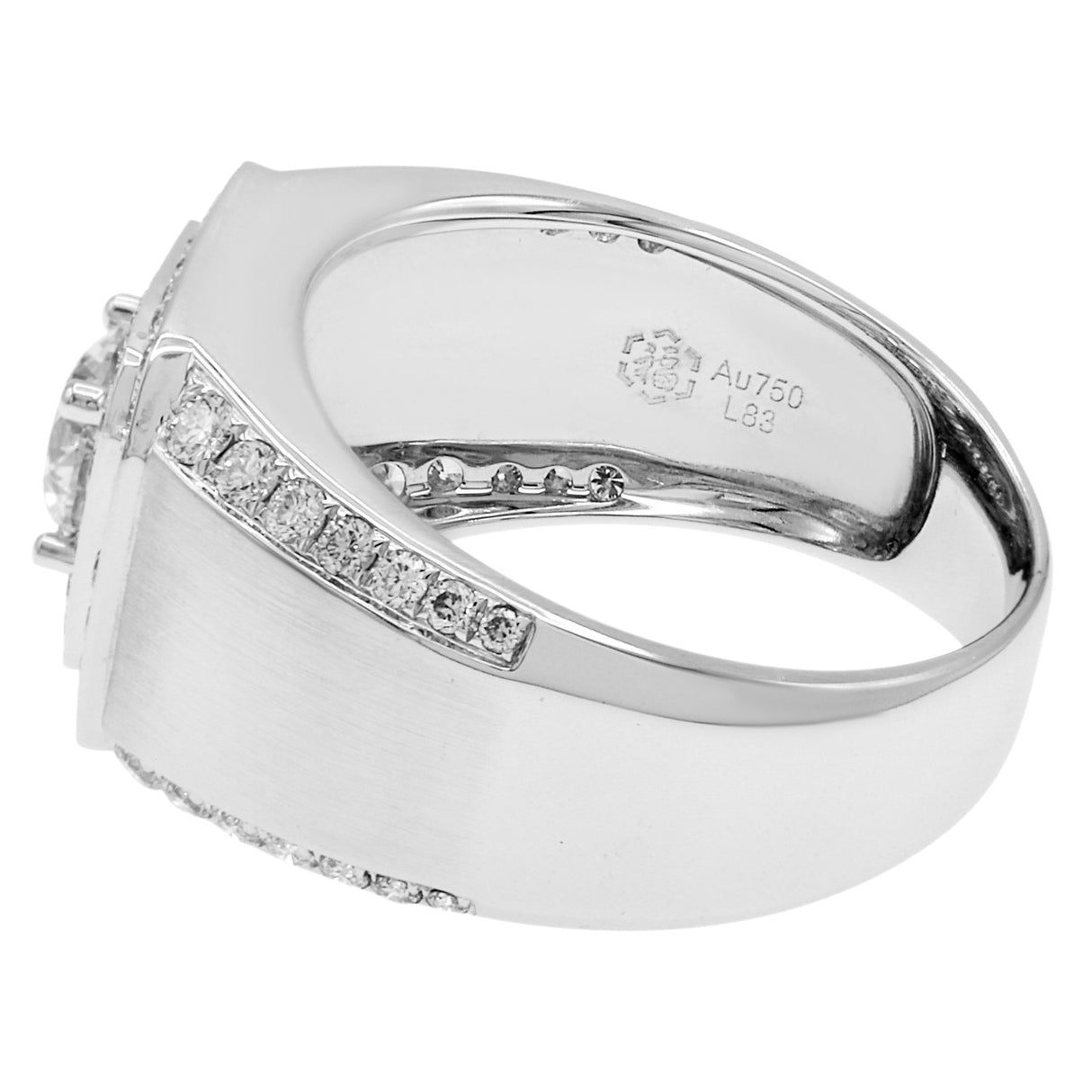 18K White Gold 1.37 Carat Diamond Ring Fine Jewellery Modaselle