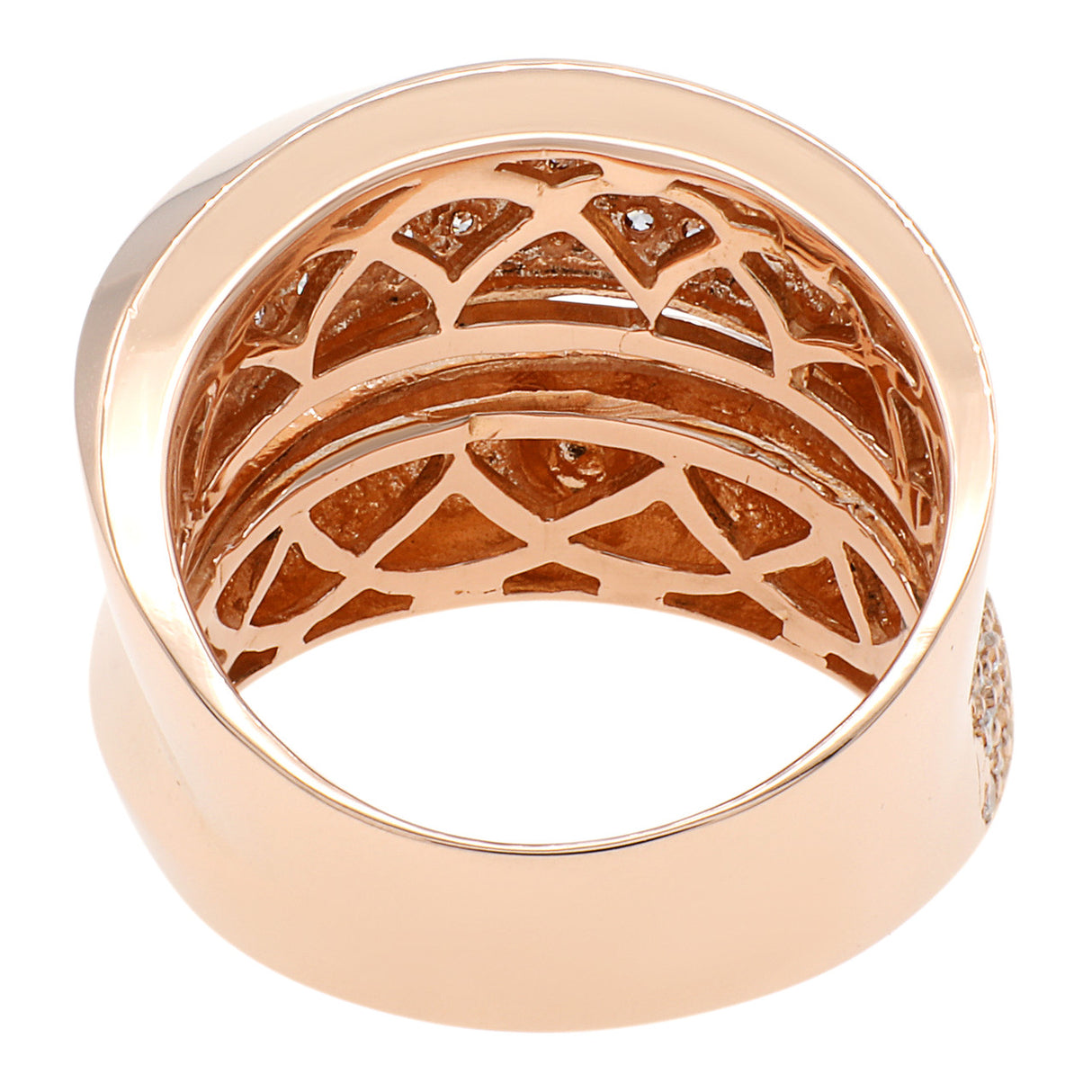 18K Rose Gold 0.62 Carat Diamond Ring Fine Jewellery Modaselle