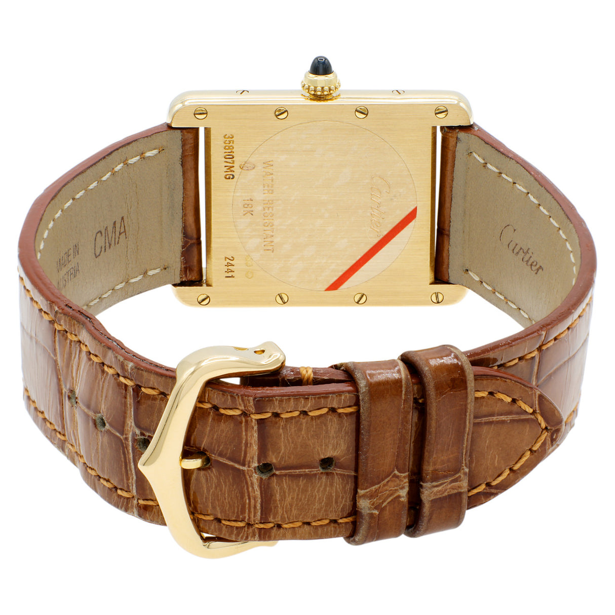 Cartier 18K Yellow Gold Tank Louis W1529756 Watches Cartier