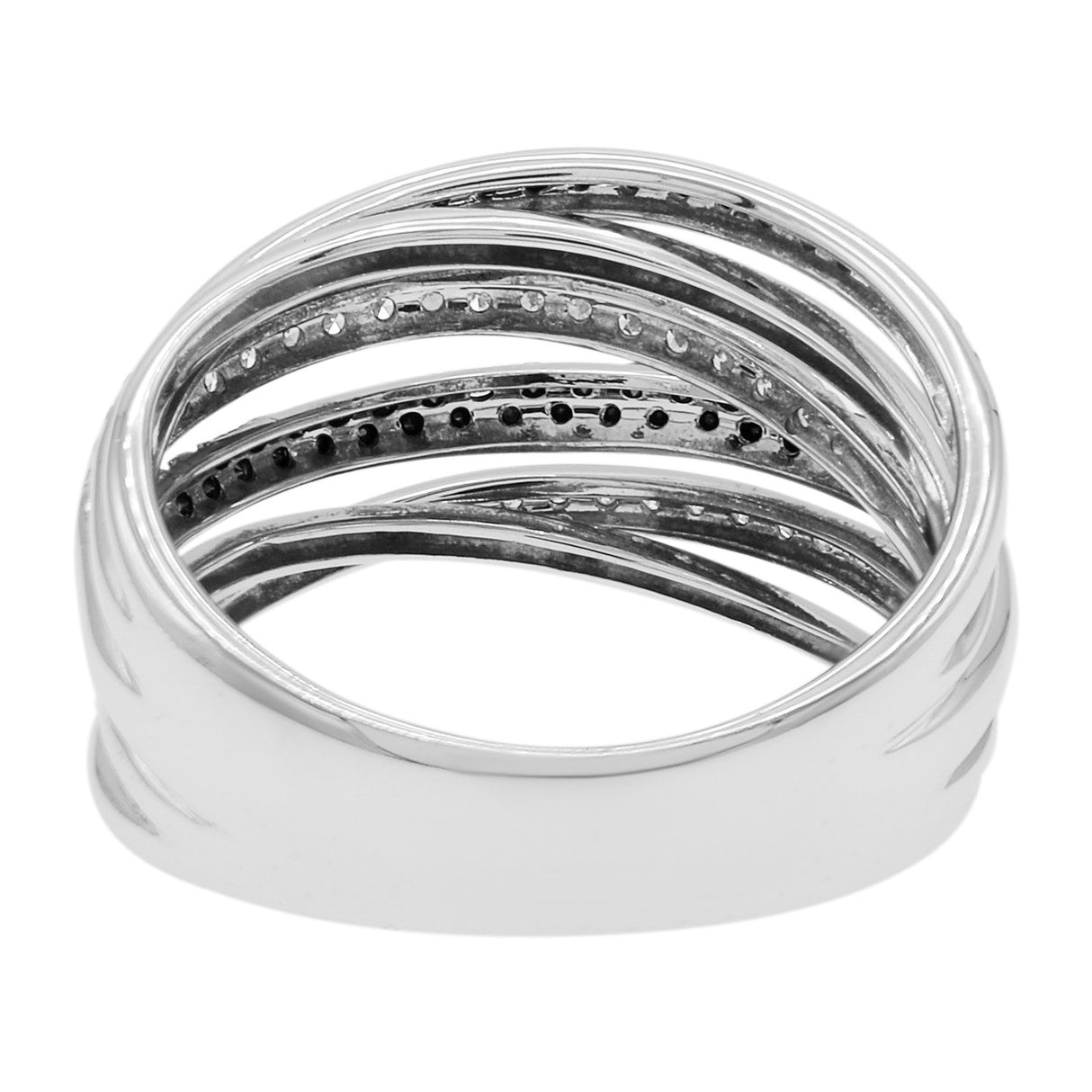 14K White Gold 0.45 Carat Black Diamond Ring Fine Jewellery Modaselle