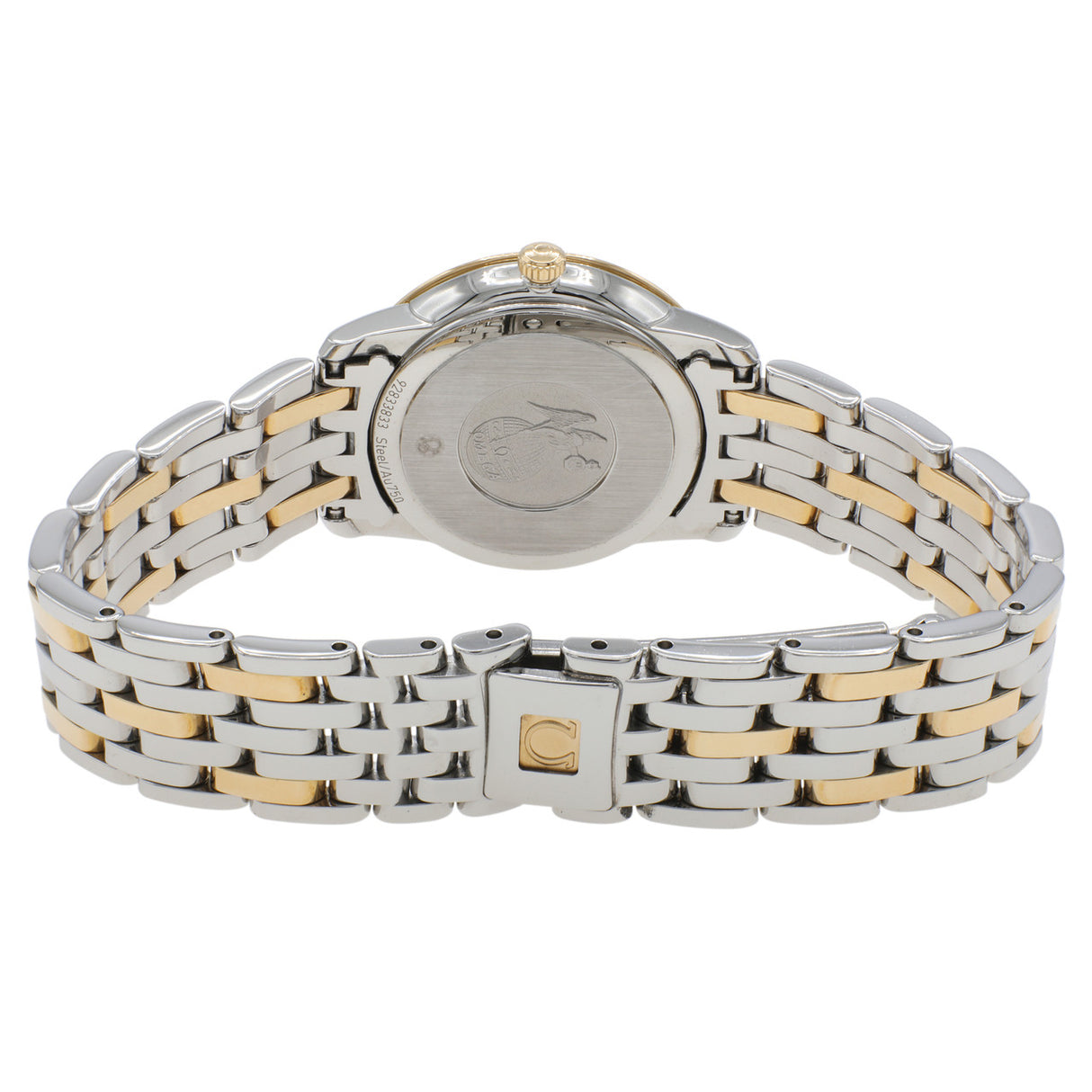 Omega Stainless Steel 18K Yellow Gold De Ville Prestige Quartz 424.20.27.60.58.004 Watches Omega