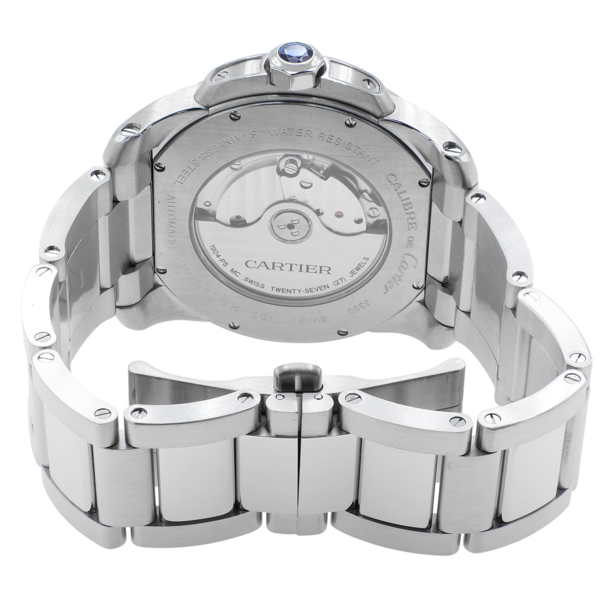 Cartier Stainless Steel Calibre de Cartier W7100016 Watches Cartier