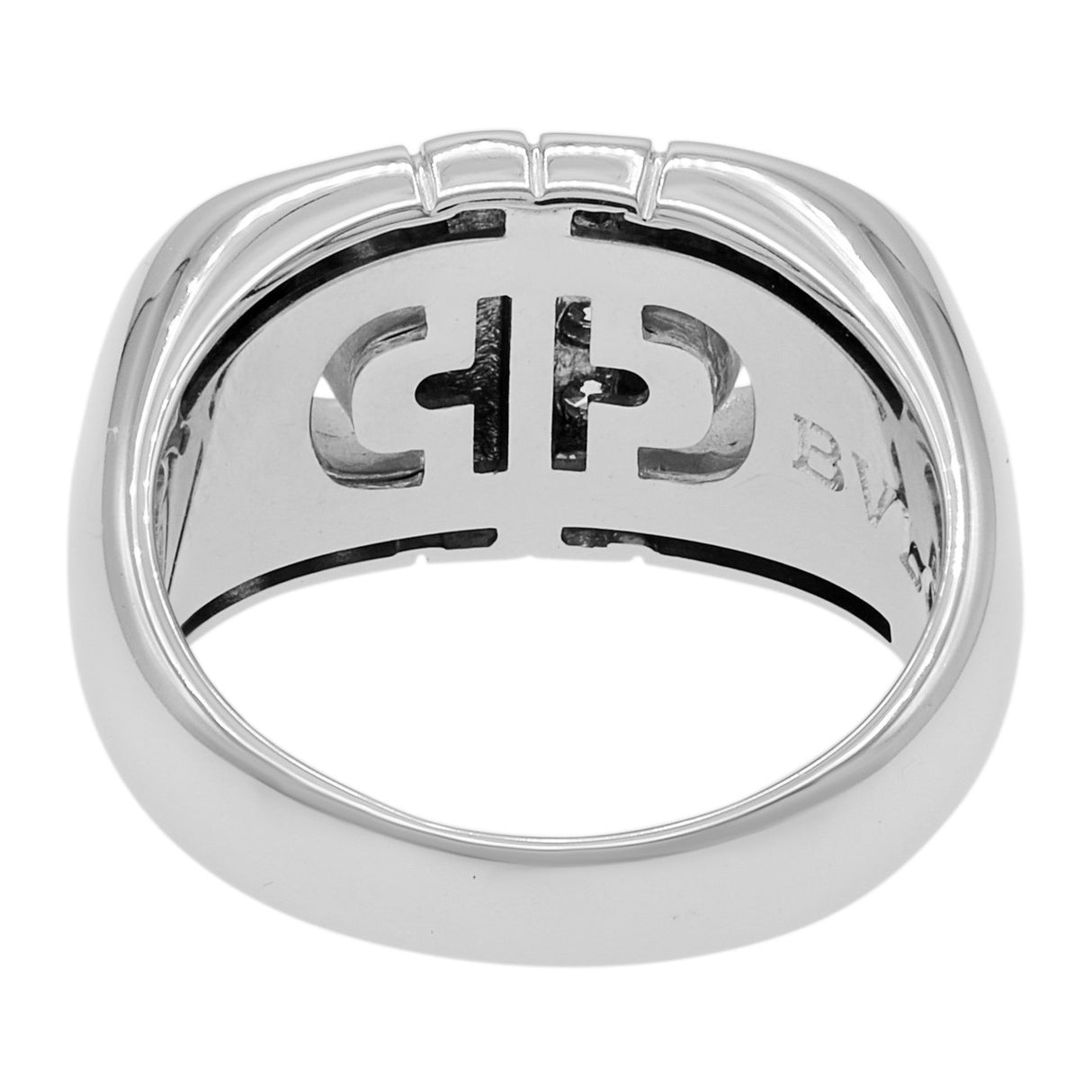 Bulgari 18K White Gold Diamond Parentesi Ring Designer Jewellery Bulgari