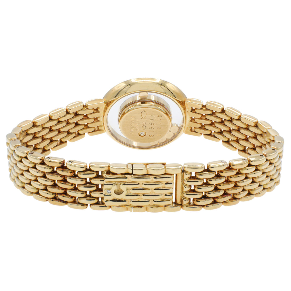 Chopard 18K Yellow Gold Happy Diamond Watch Watches Chopard