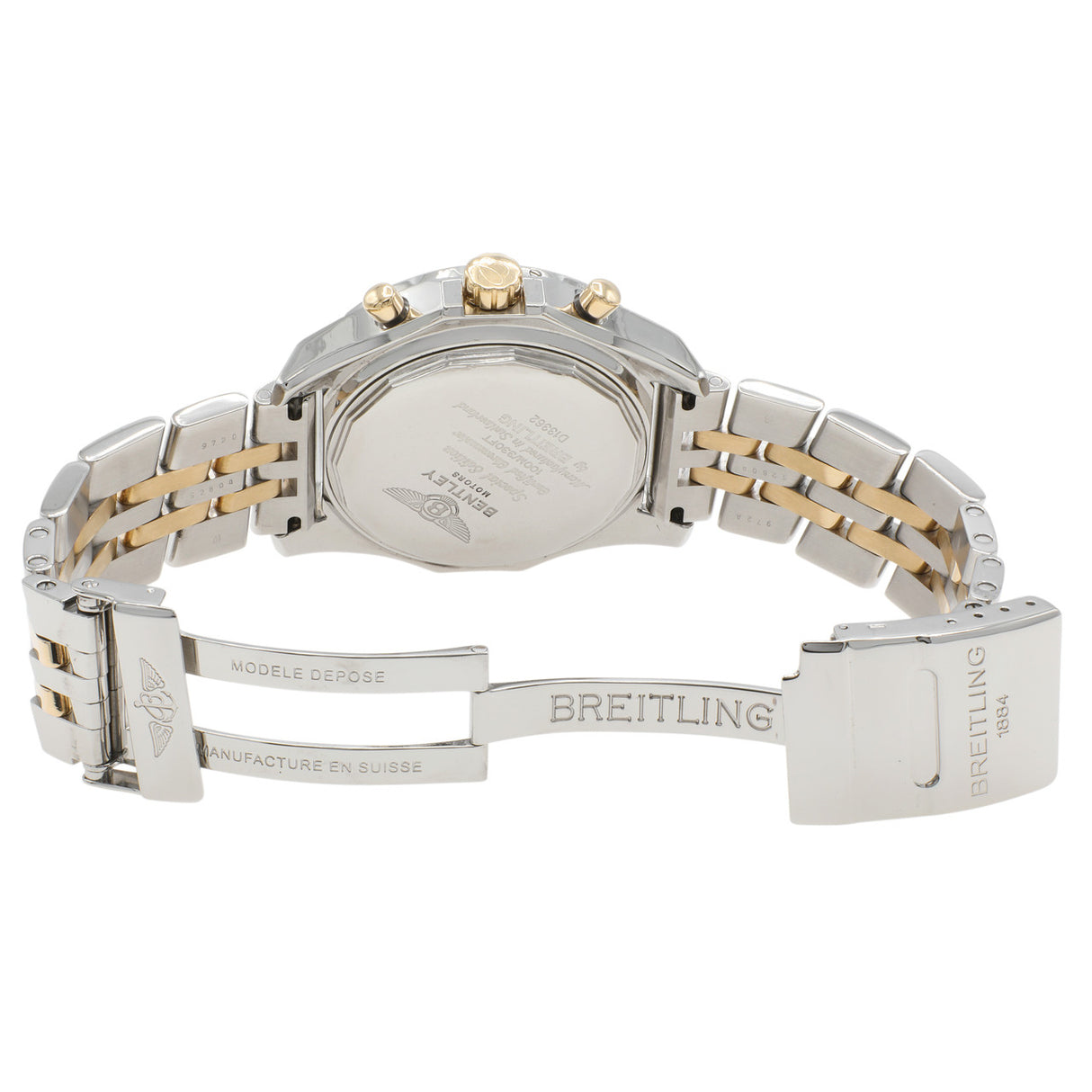 Breitling Stainless Steel 18K Yellow Gold Bentley GT Chronograph D13362 Watches Breitling