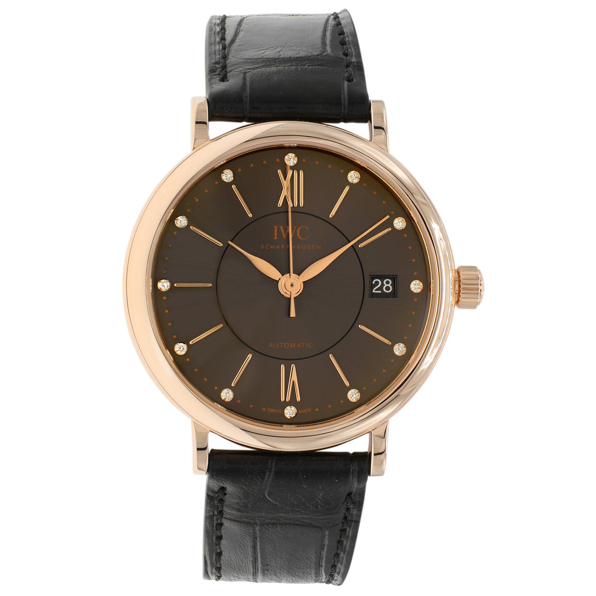 IWC 18K Rose Gold Portofino 37 Automatic Watch IW458106 Watches IWC