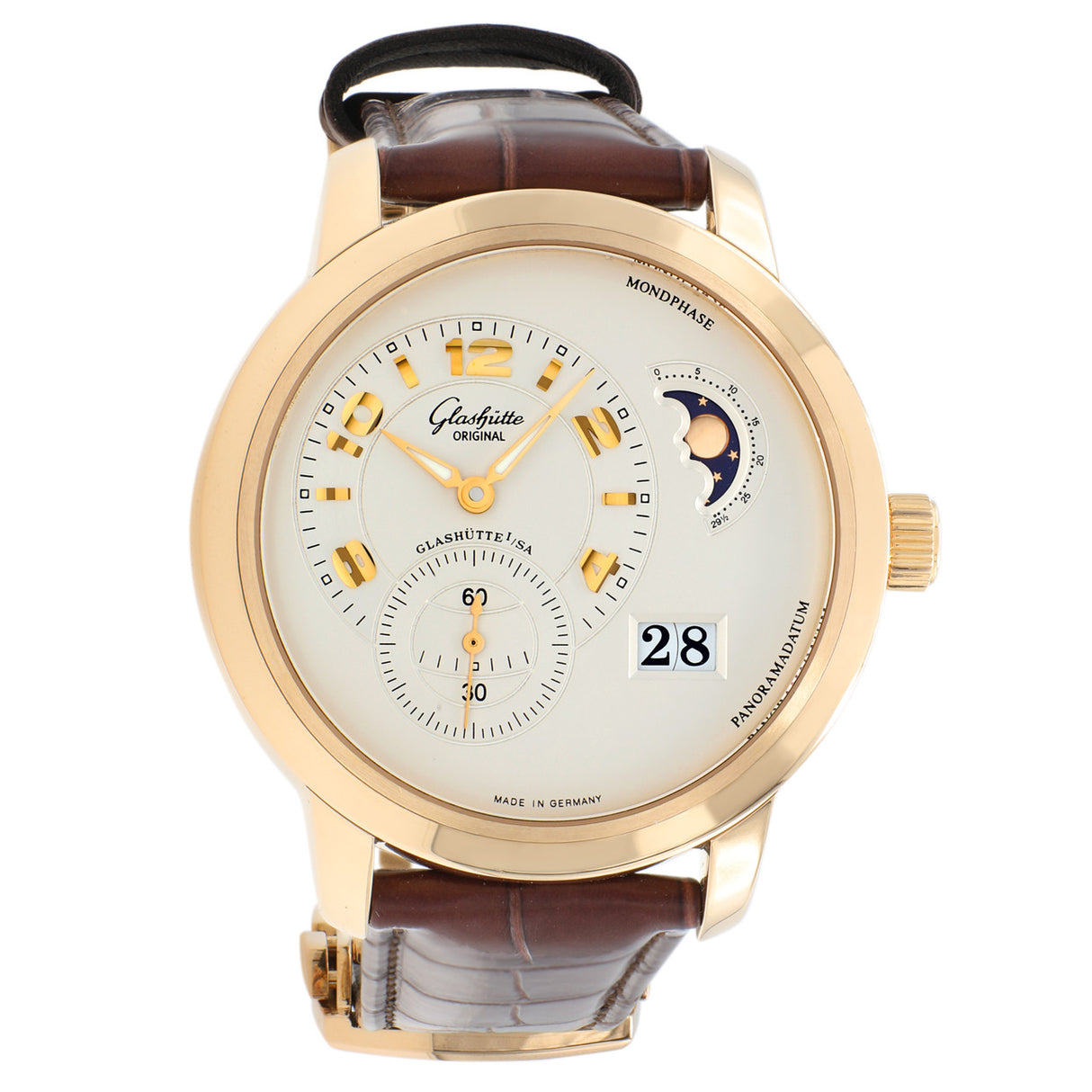 Glashutte Original 18K Rose Gold PanoMaticLunar XL 90-02-31-11-05 Watches Glashütte Original