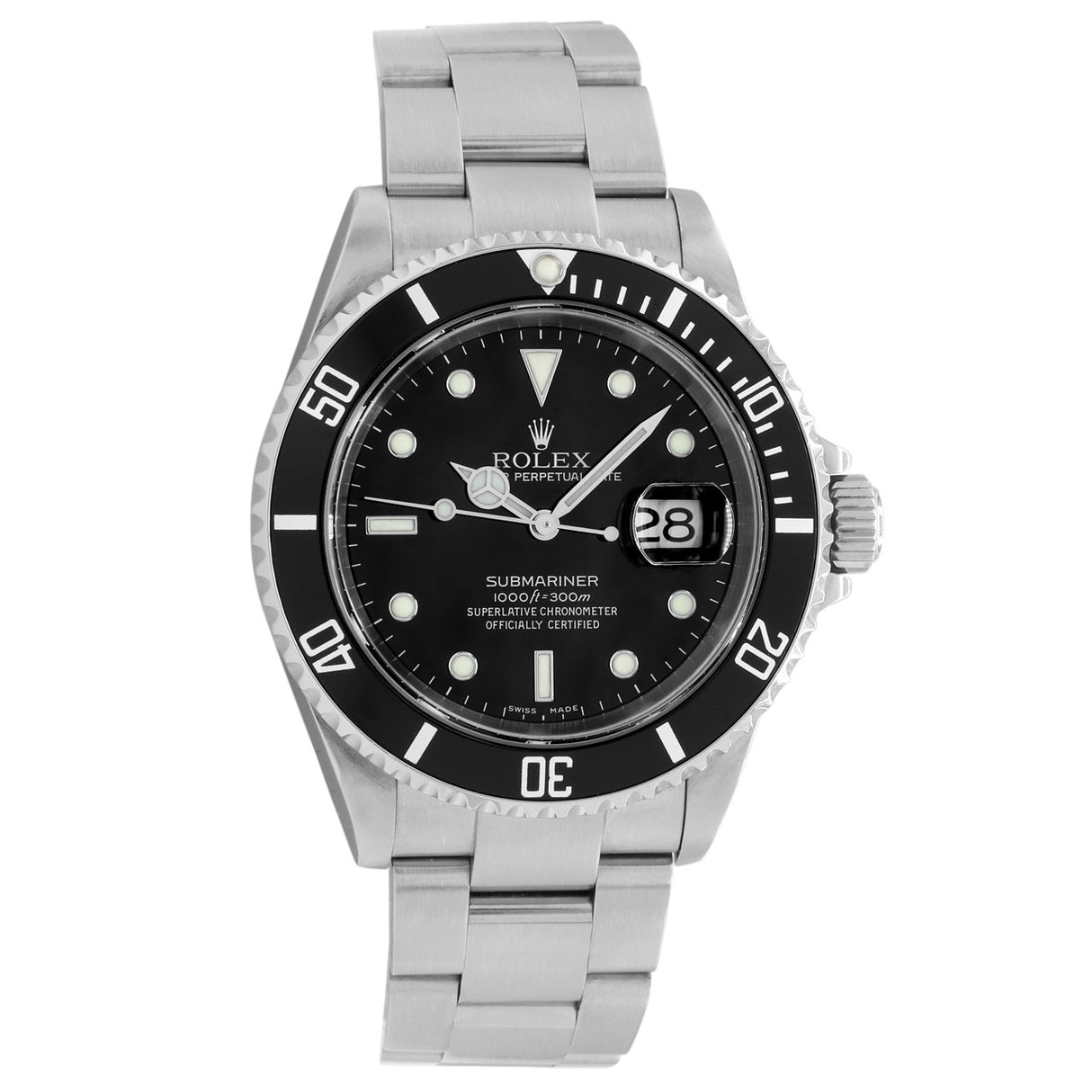 Rolex Stainless Steel Submariner Date 16610 Watches Rolex