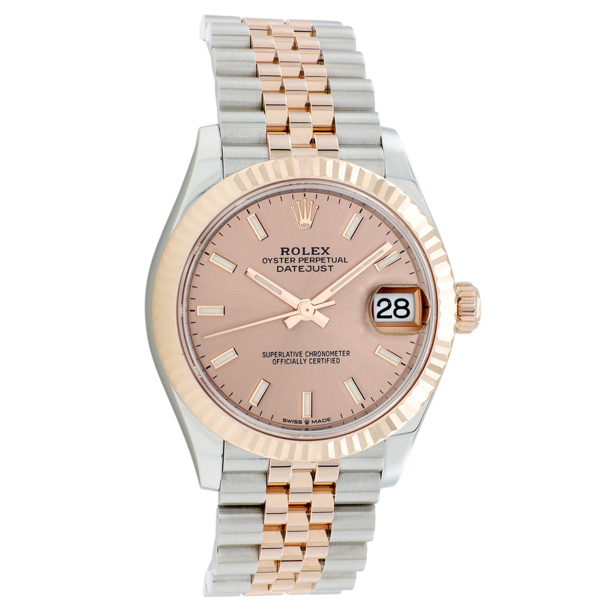 Rolex 18K Everose Stainless Steel Datejust 31 278271 Watches Rolex