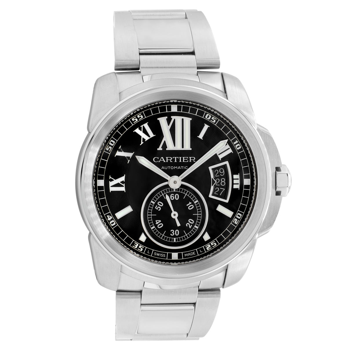 Cartier Stainless Steel Calibre de Cartier W7100016 Watches Cartier