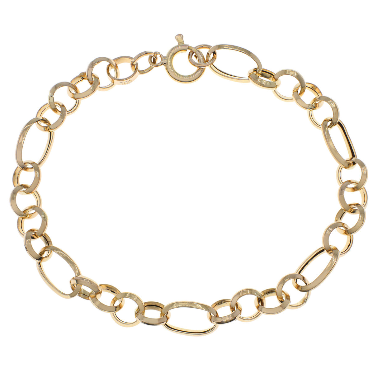 18K Yellow Gold Link Bracelet Fine Jewellery Modaselle