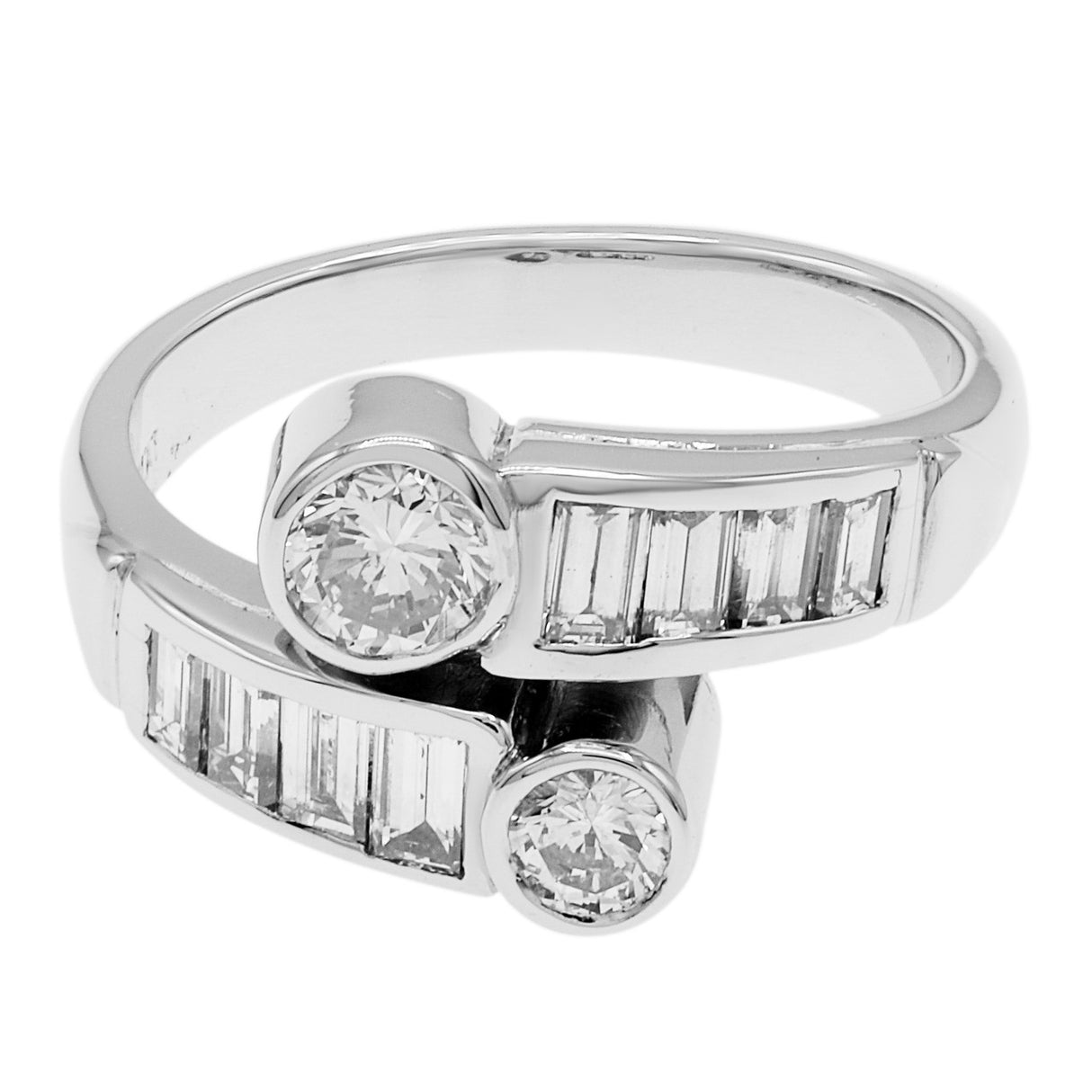 Platinum 1.13 Carat Diamond Coil Ring Fine Jewellery Modaselle