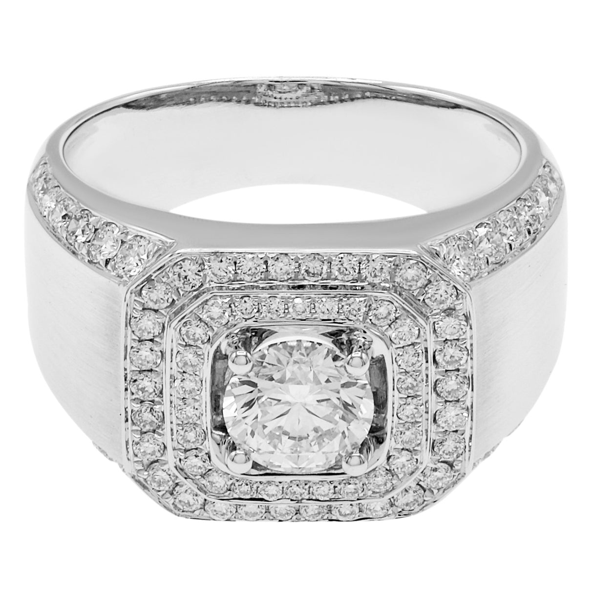 18K White Gold 1.37 Carat Diamond Ring Fine Jewellery Modaselle