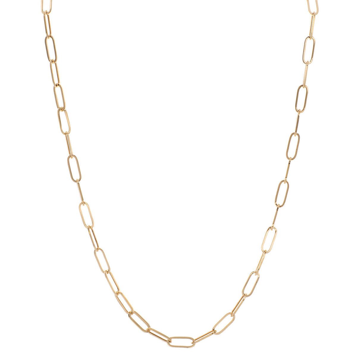 14K Rose Gold Link Chain Necklace Fine Jewellery Modaselle