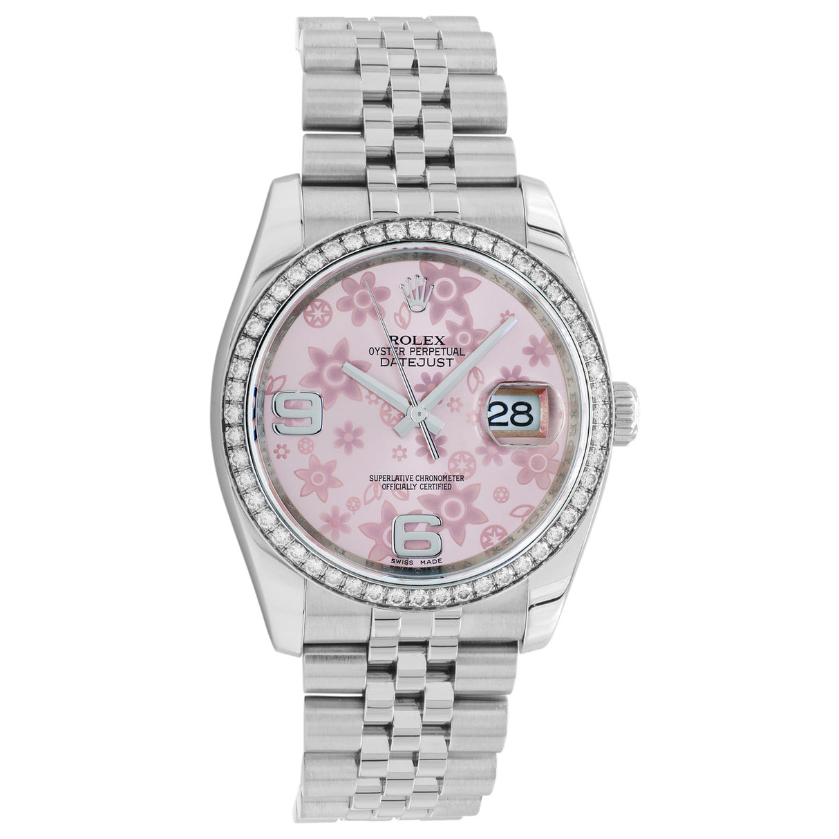 Rolex Stainless Steel Diamond Datejust 36 116244 Watches Rolex