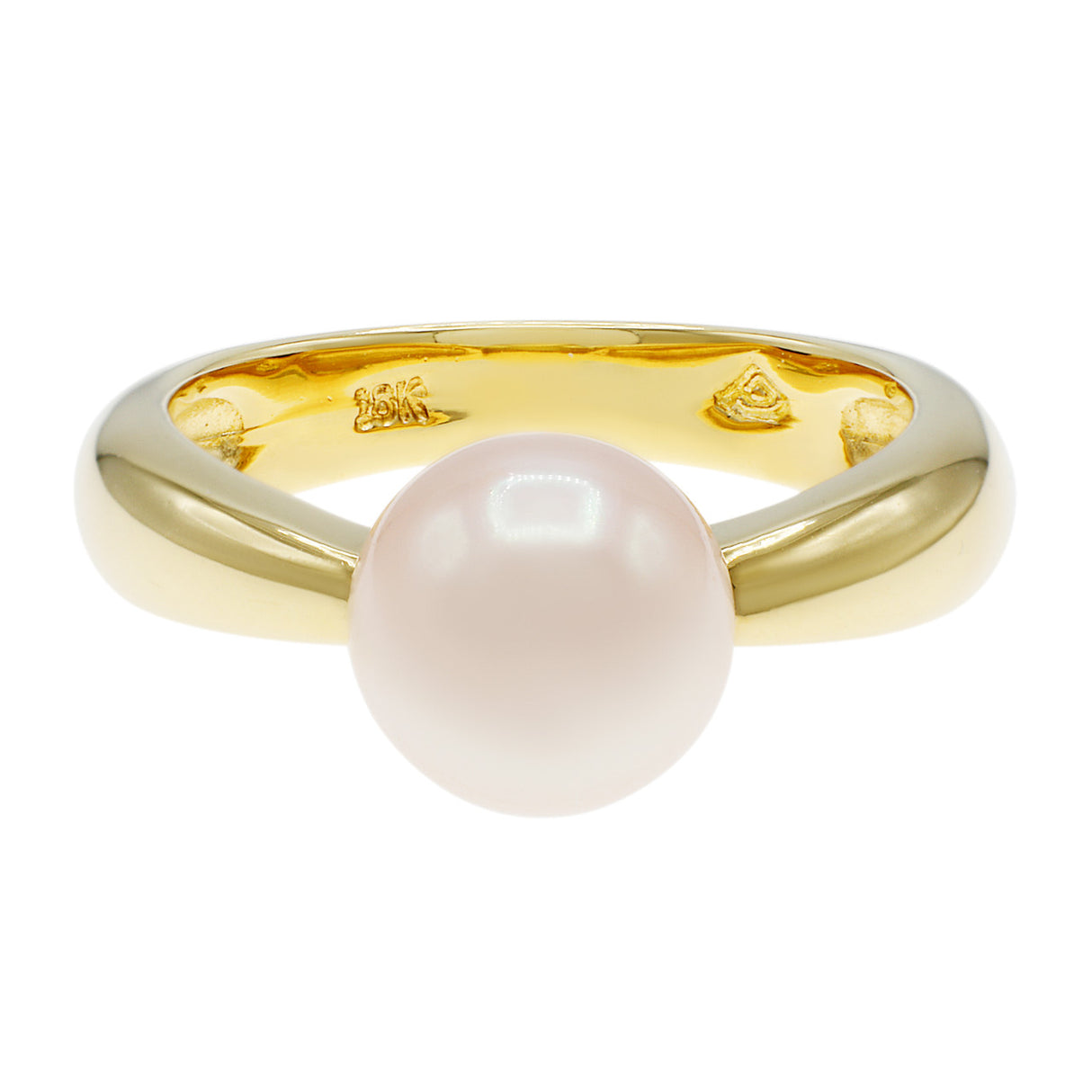 18K Yellow Gold Akoya Pearl Ring Fine Jewellery Modaselle