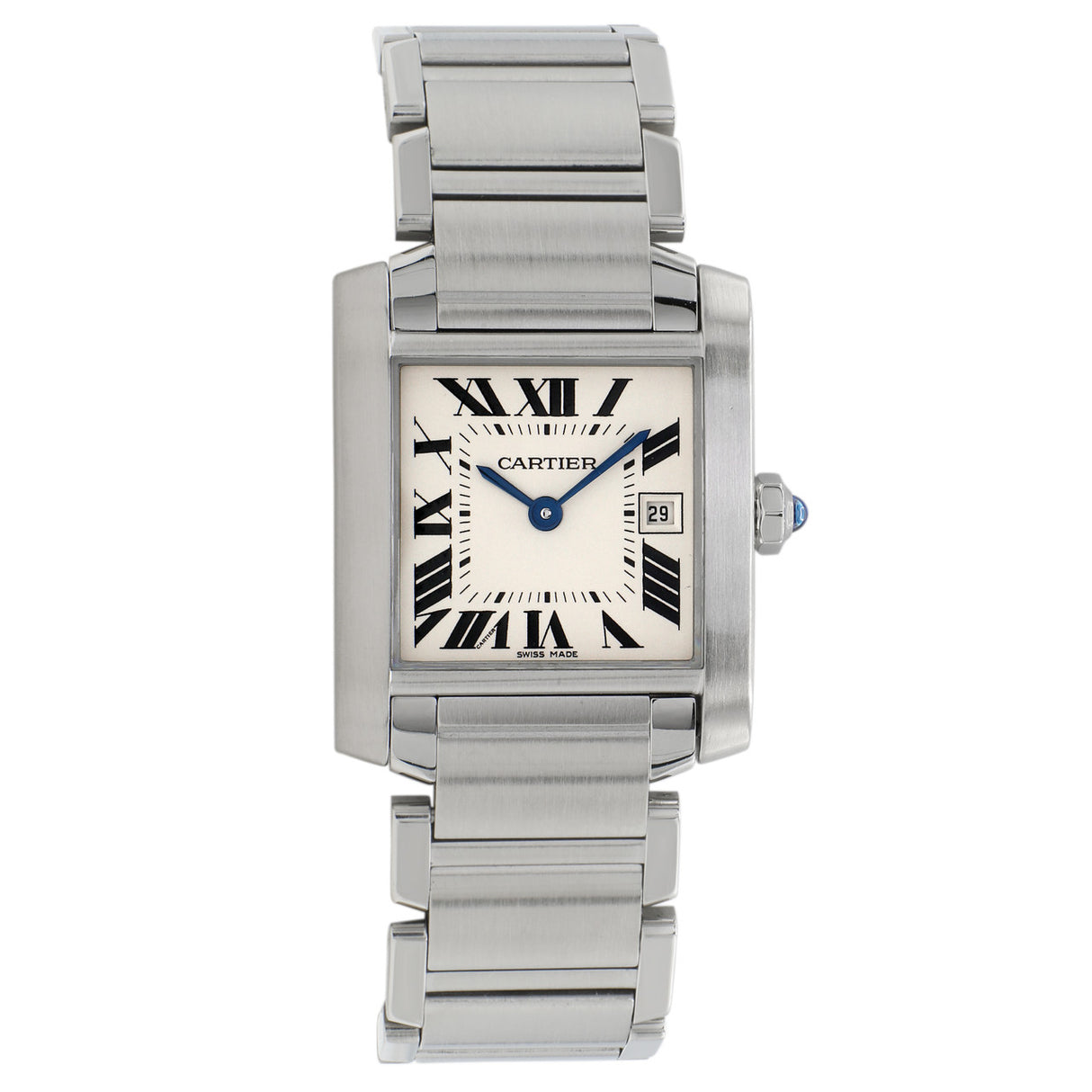 Cartier Stainless Steel Tank Francaise 2465 Watches Cartier