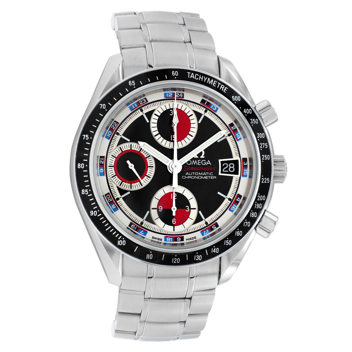 Omega Stainless Steel Speedmaster Date 3210.52.00 Watches Omega