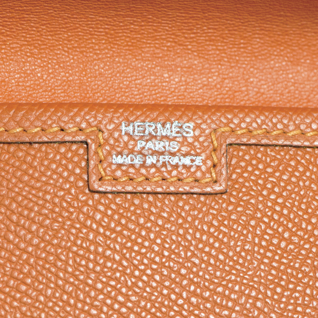Hermes Orange Epsom Jige Elan 29 Clutch Handbags Hermes
