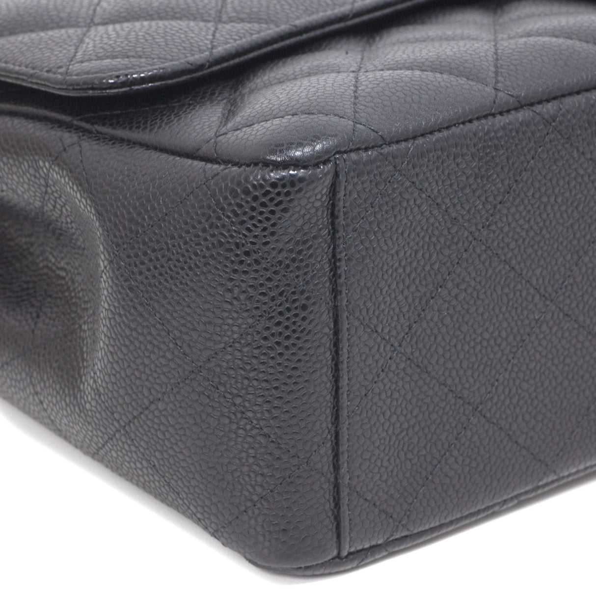 Chanel Black Caviar Maxi Classic Double Flap Handbags Chanel
