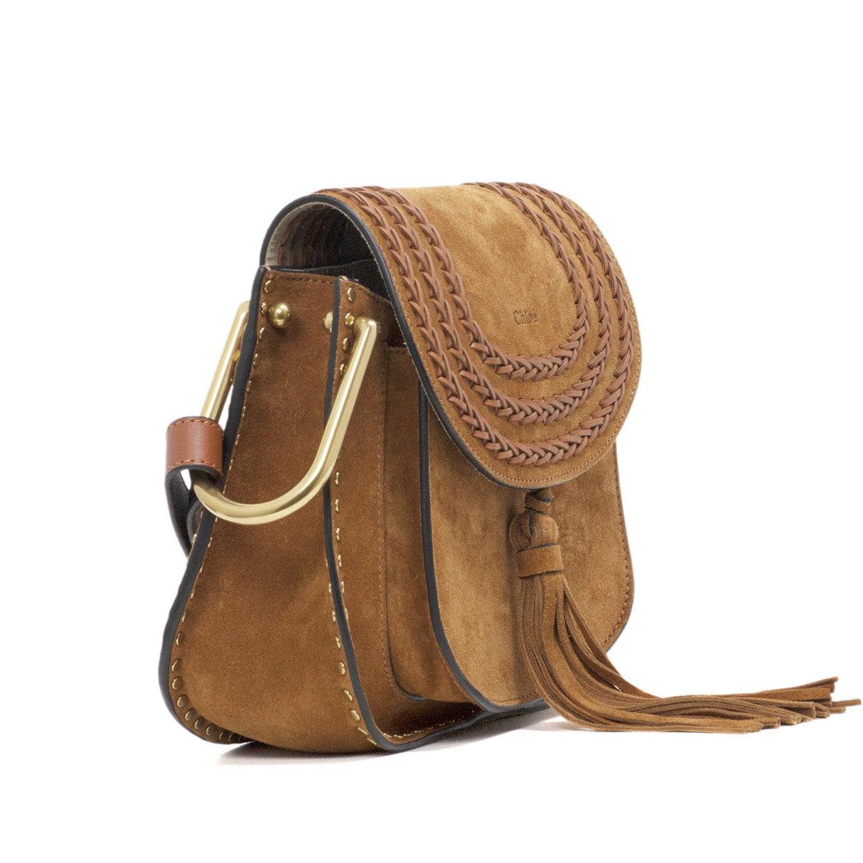 Chloe Caramel Suede Small Hudson Bag Handbags Chloe