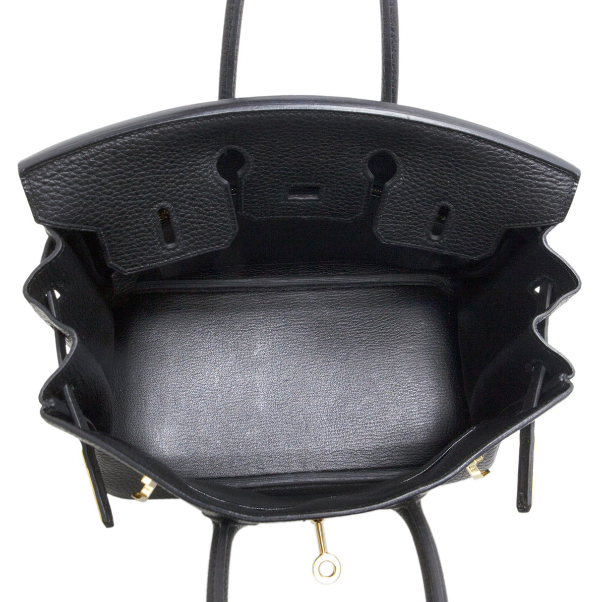 Hermes Black Clemence Birkin 25 Hermes