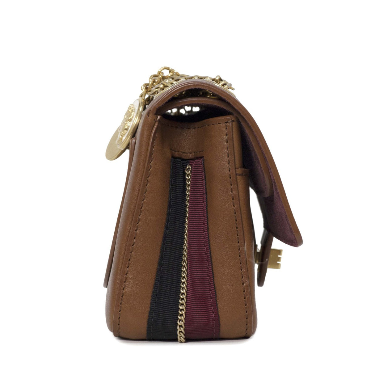 Chanel Brown Smooth Leather 2.55 Nude Bag Handbags Chanel