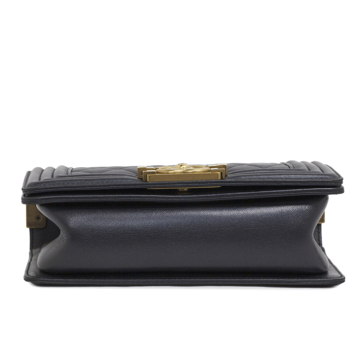 Chanel Black Quilted Lambskin Small Boy Bag Handbags Chanel