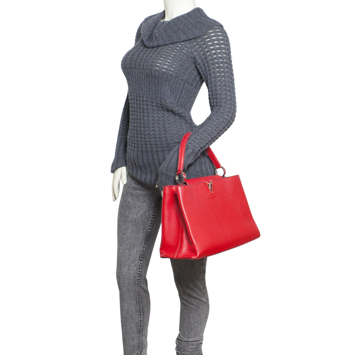 Louis Vuitton Taurillon Leather Capucines MM Handbags Louis Vuitton