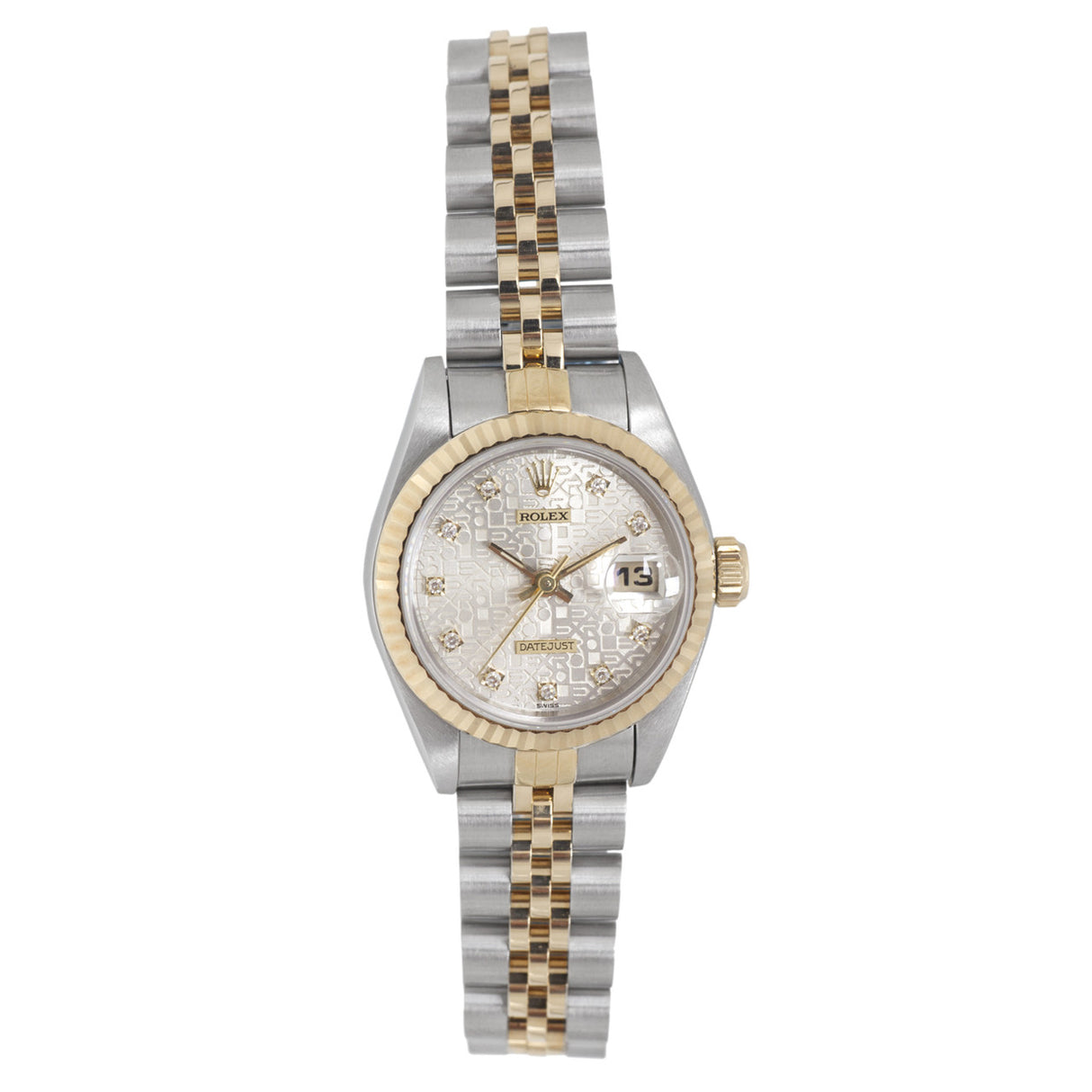 Rolex 18K & Stainless Steel Jubilee Diamond Dial Ladies Datejust 69173 Watches Rolex