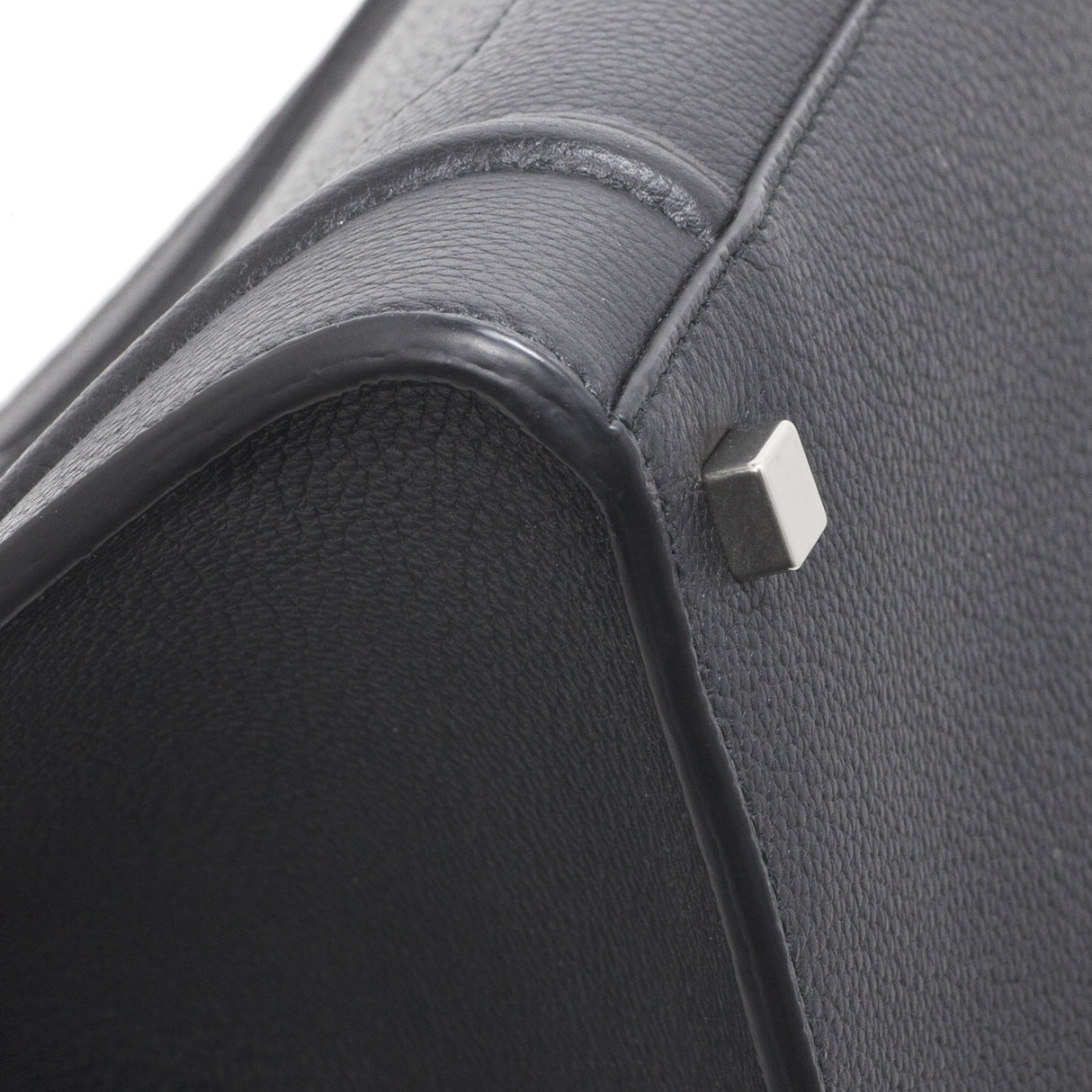 Celine Black Grained Calfskin Medium Phantom Luggage Tote Handbags Celine