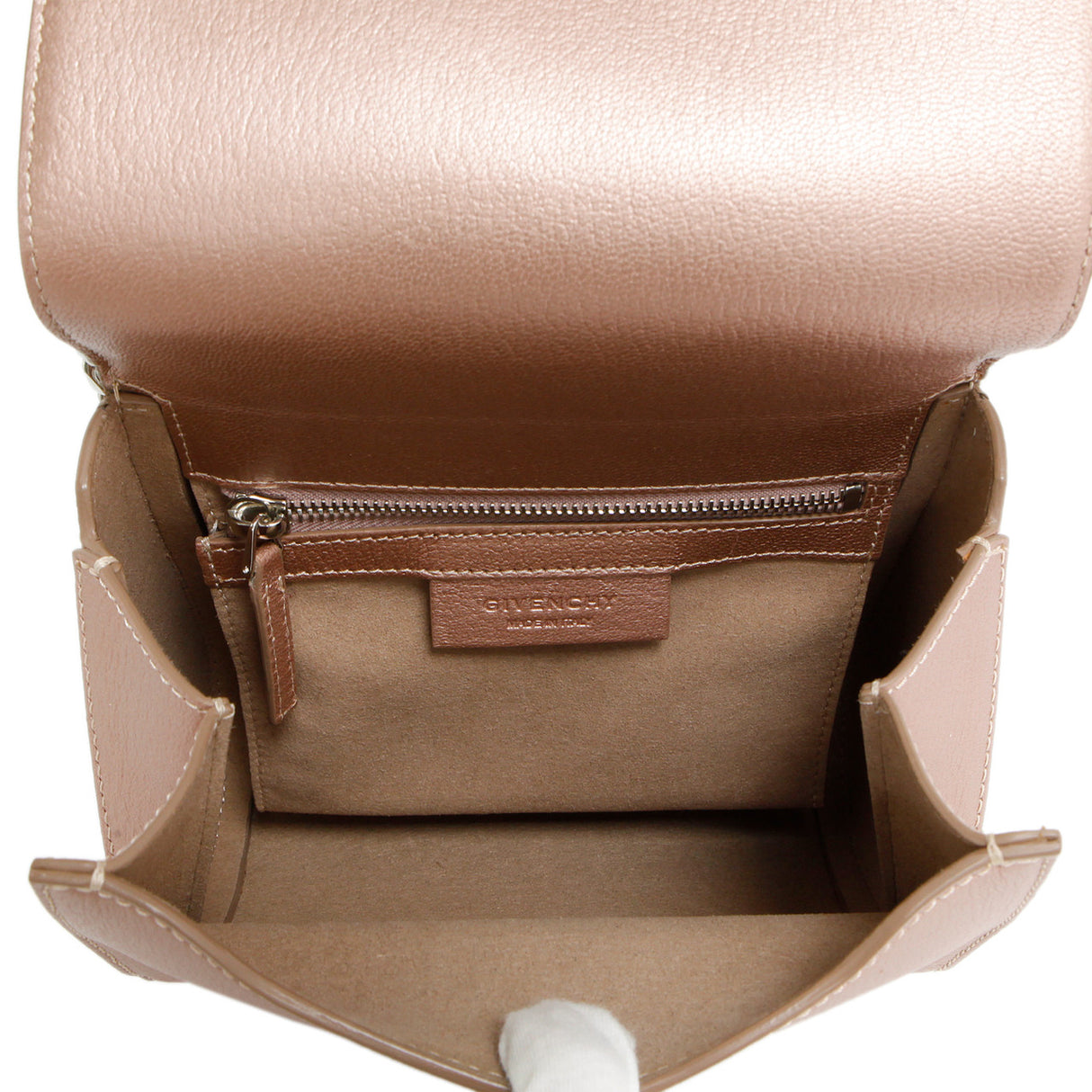 Givenchy Rose Gold Calfskin Mini Pandora Box Chain Crossbody Handbags Givenchy