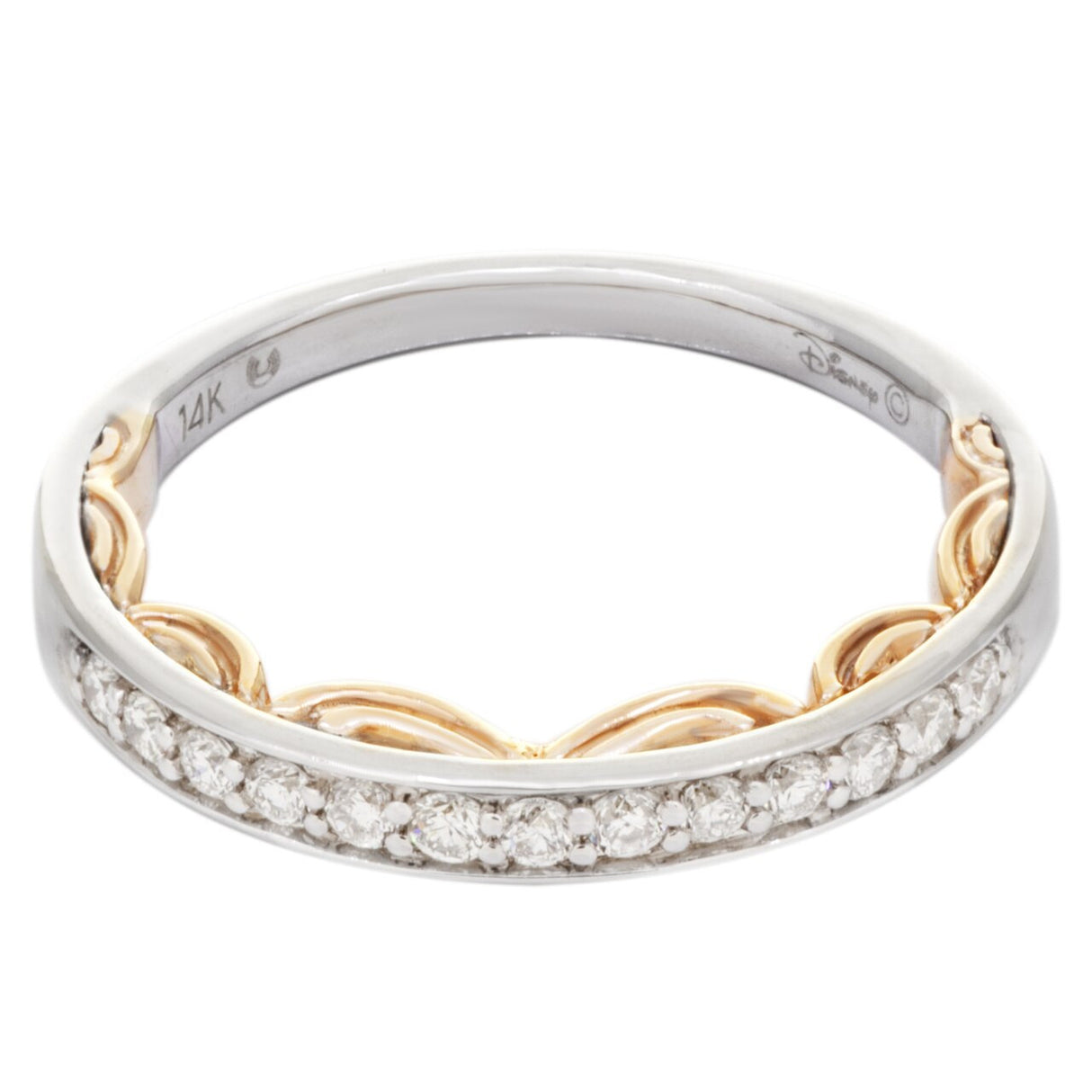 Disney Enchanted 14K White & Rose Gold Cinderella Diamond Bridal Set Fine Jewellery Modaselle