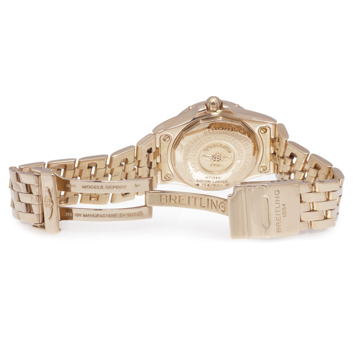 Breitling 18K Rose Gold Diamond Starliner Ladies Watch H71340 Watches Breitling