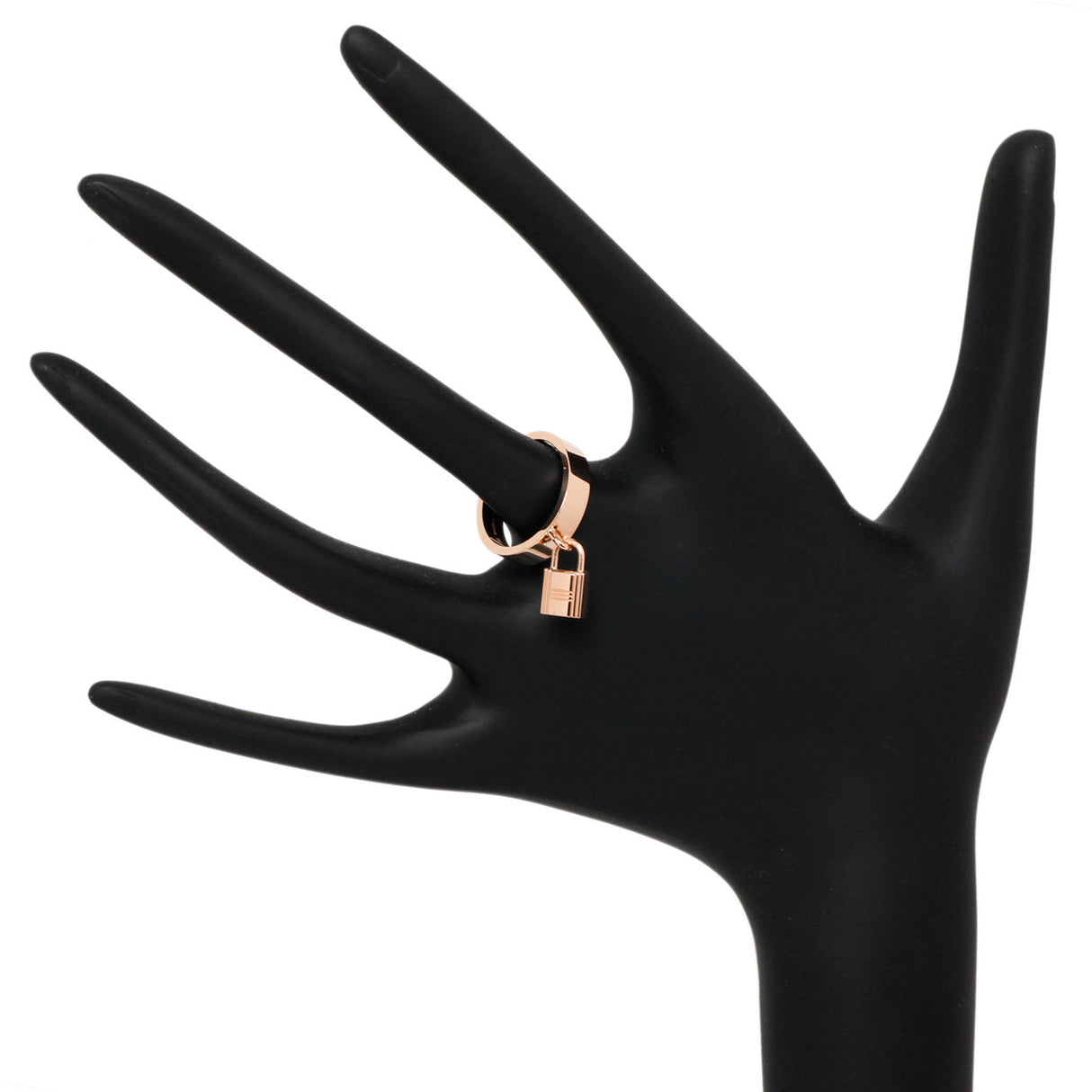 Hermes 18K Rose Gold Medium Clochette Ring Designer Jewellery Hermes