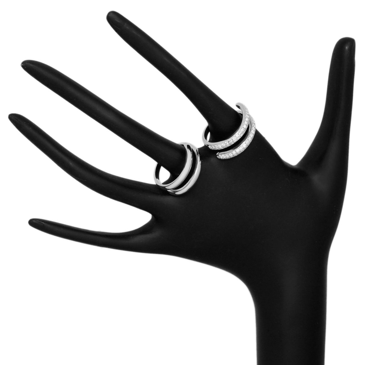 18K White Gold 1.04 Carat Diamond Coil Ring Set Fine Jewellery Modaselle