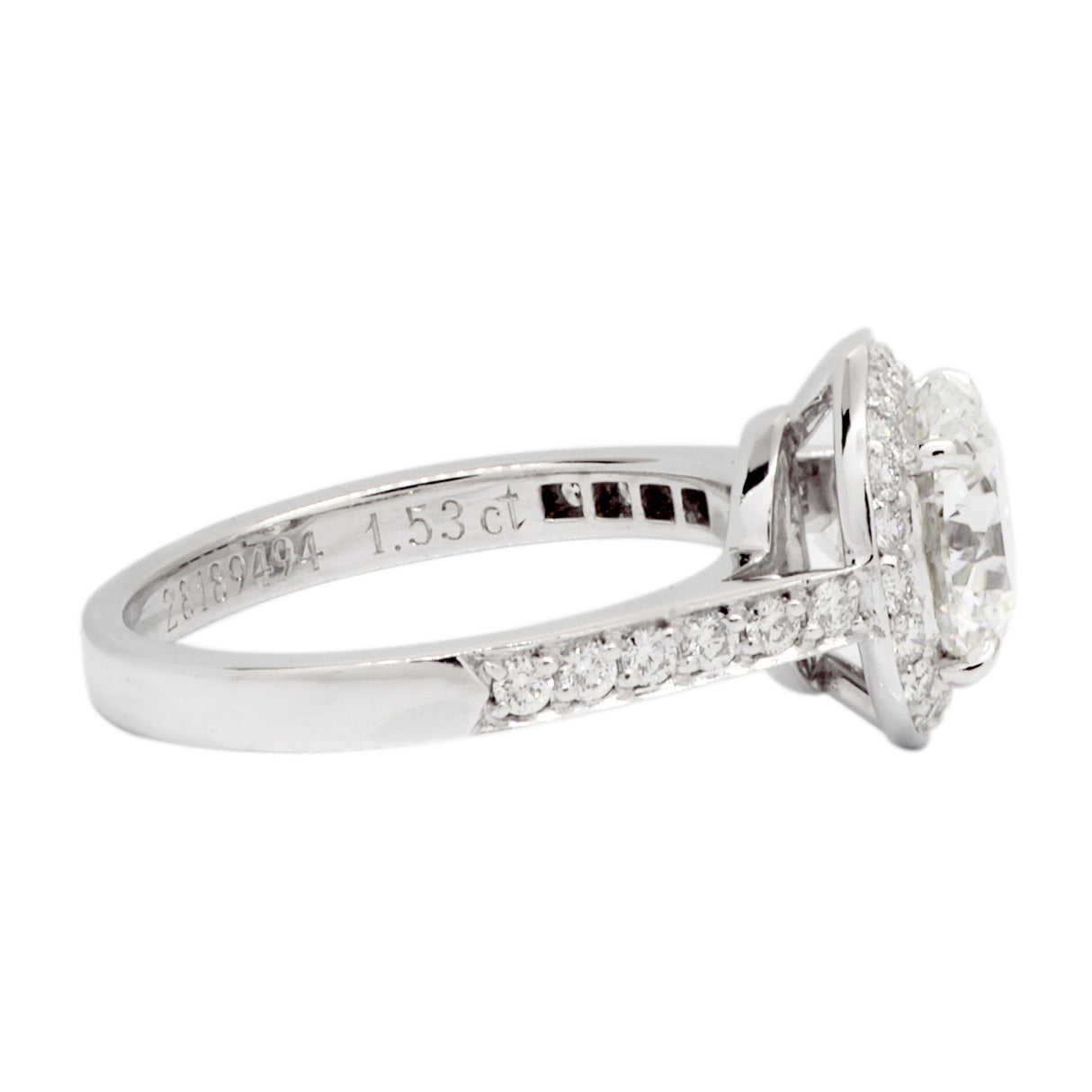 Tiffany & Co. 950 Platinum 1.53 Carat Diamond Embrace Ring Designer Jewellery Tiffany and Co