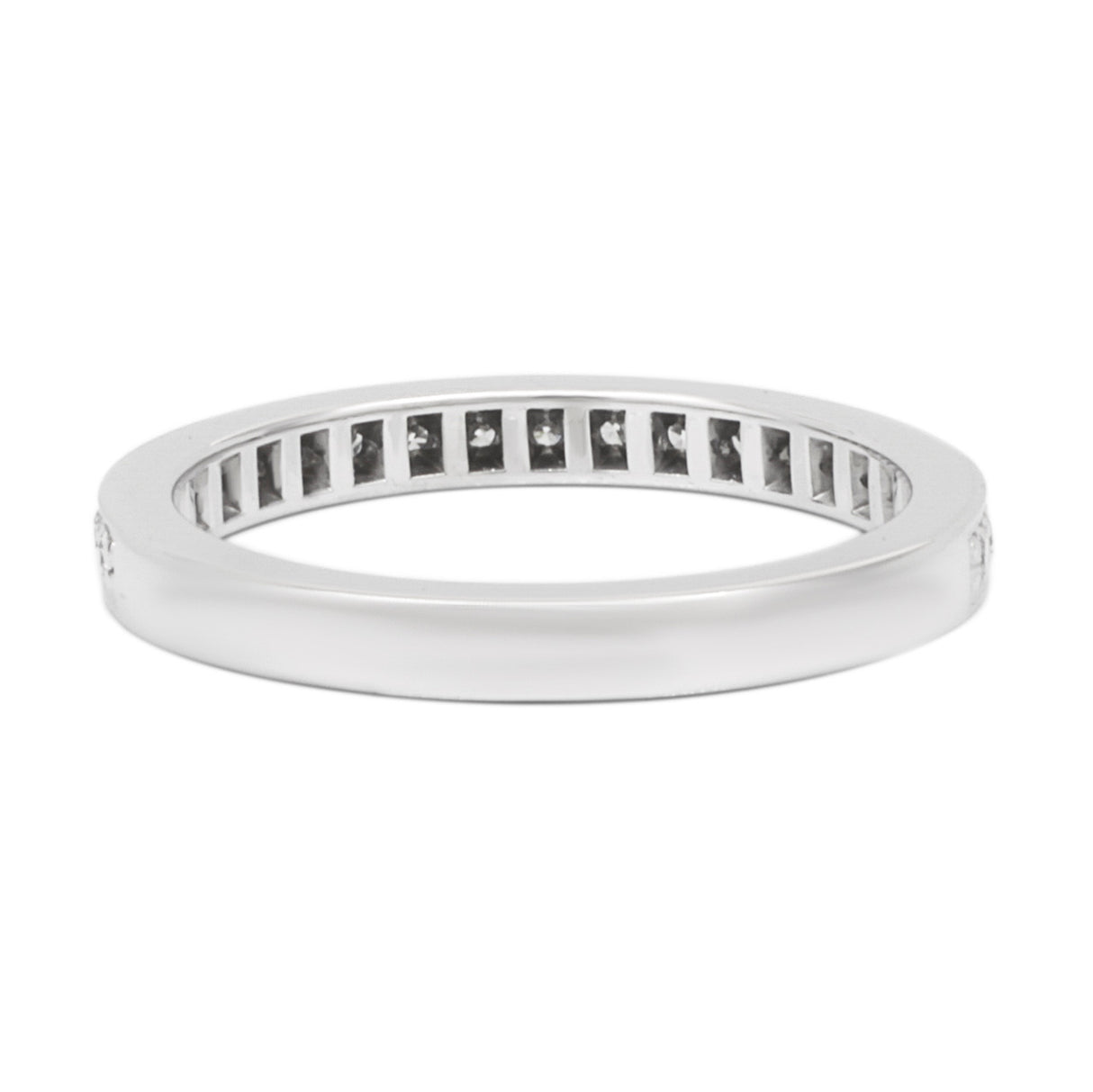Tiffany & Co. Platinum Diamond Half Eternity Ring Designer Jewellery Tiffany and Co