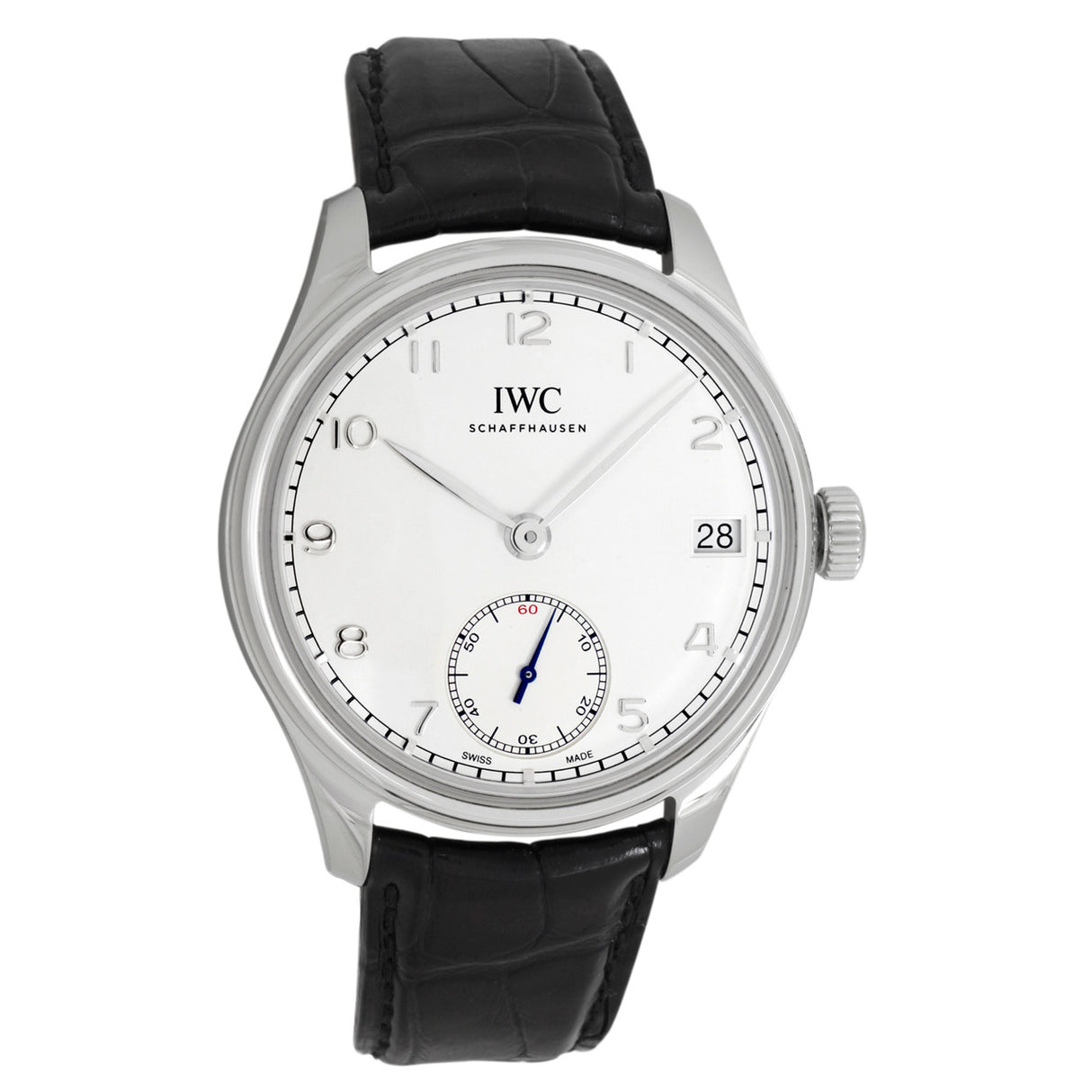 IWC Stainless Steel Portugieser Hand-Wound Eight Days IW510203 Watches IWC