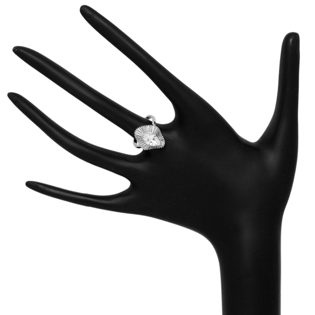 14K White Gold 1.38 Carat Marquis Diamond Ring Fine Jewellery Modaselle