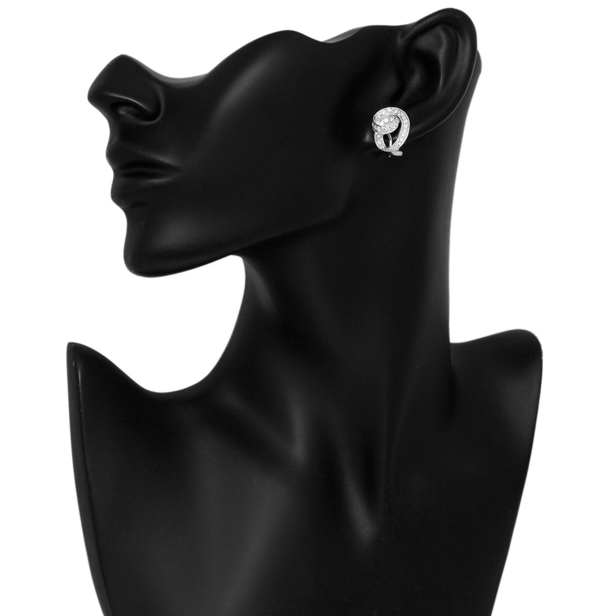 18K White Gold 0.65 Carat Diamond Earrings Fine Jewellery Modaselle