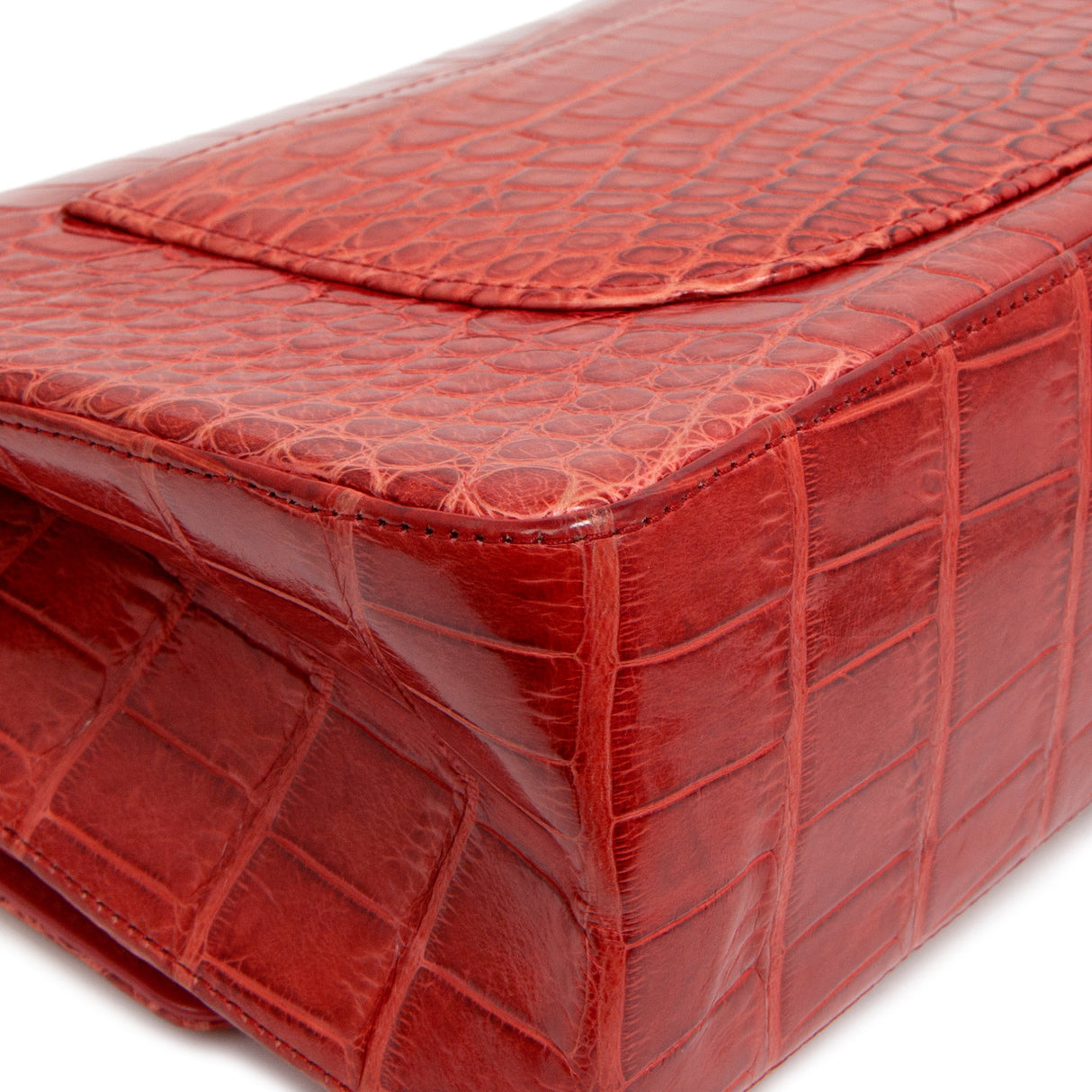 Chanel Red Alligator Reissue 2.55 Double Flap 226 Handbags Chanel