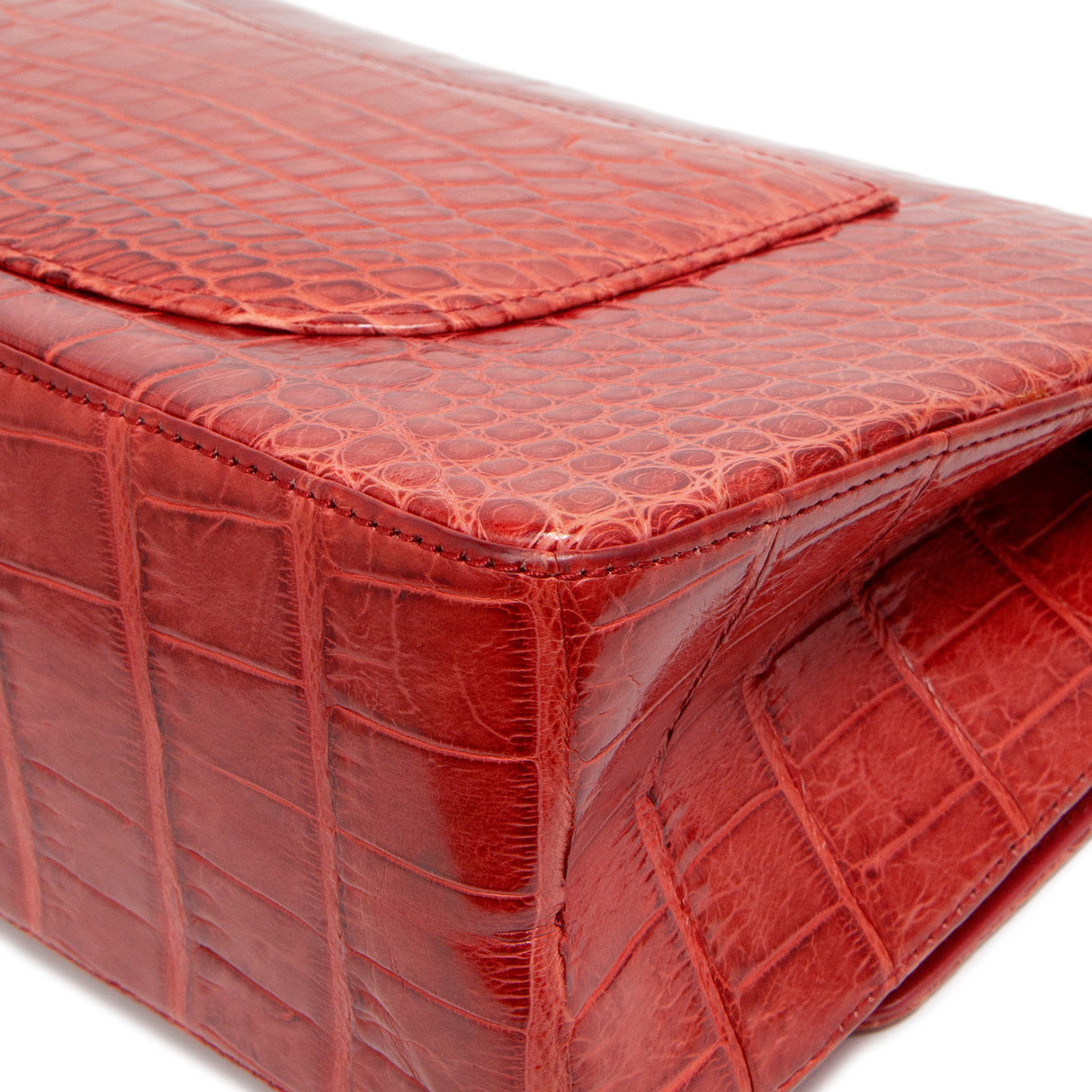 Chanel Red Alligator Reissue 2.55 Double Flap 226 Handbags Chanel