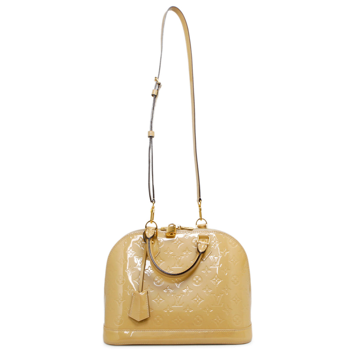 Louis Vuitton Citrine Vernis Alma PM Handbags Louis Vuitton