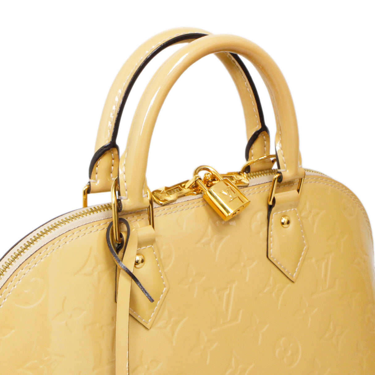 Louis Vuitton Citrine Vernis Alma PM Handbags Louis Vuitton