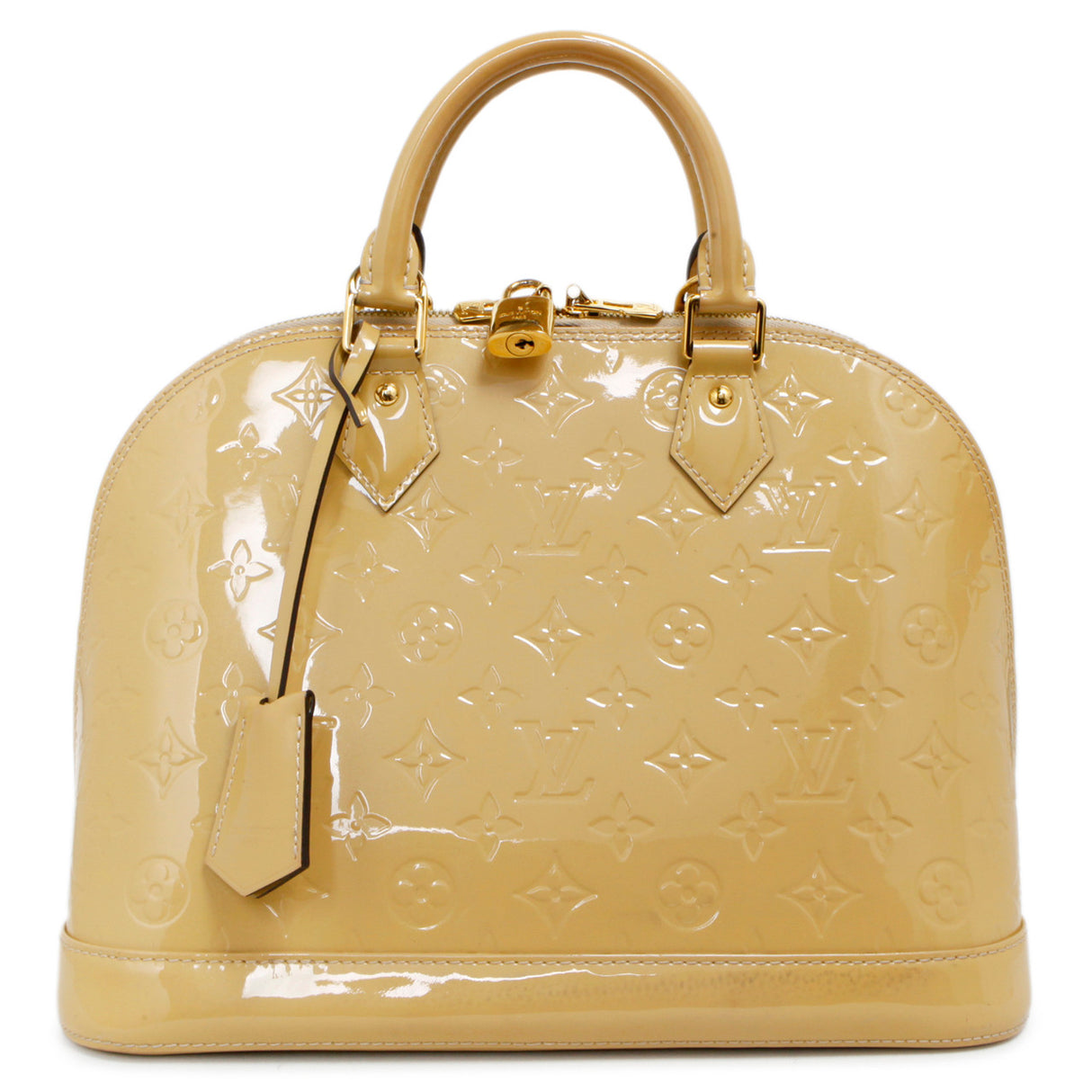 Louis Vuitton Citrine Vernis Alma PM Handbags Louis Vuitton