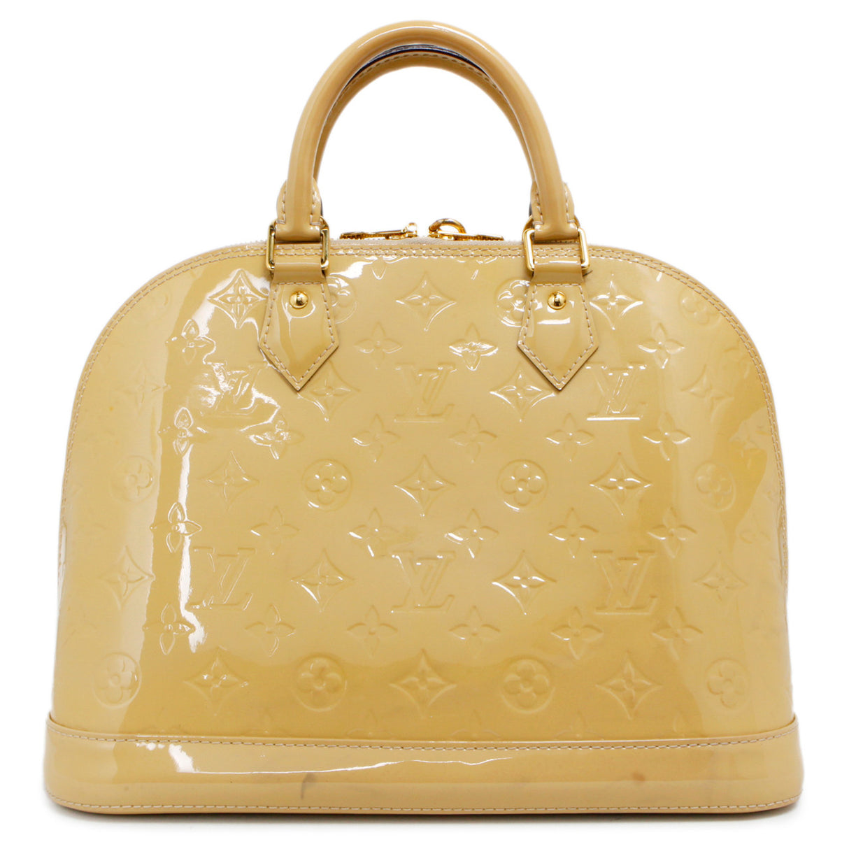 Louis Vuitton Citrine Vernis Alma PM Handbags Louis Vuitton
