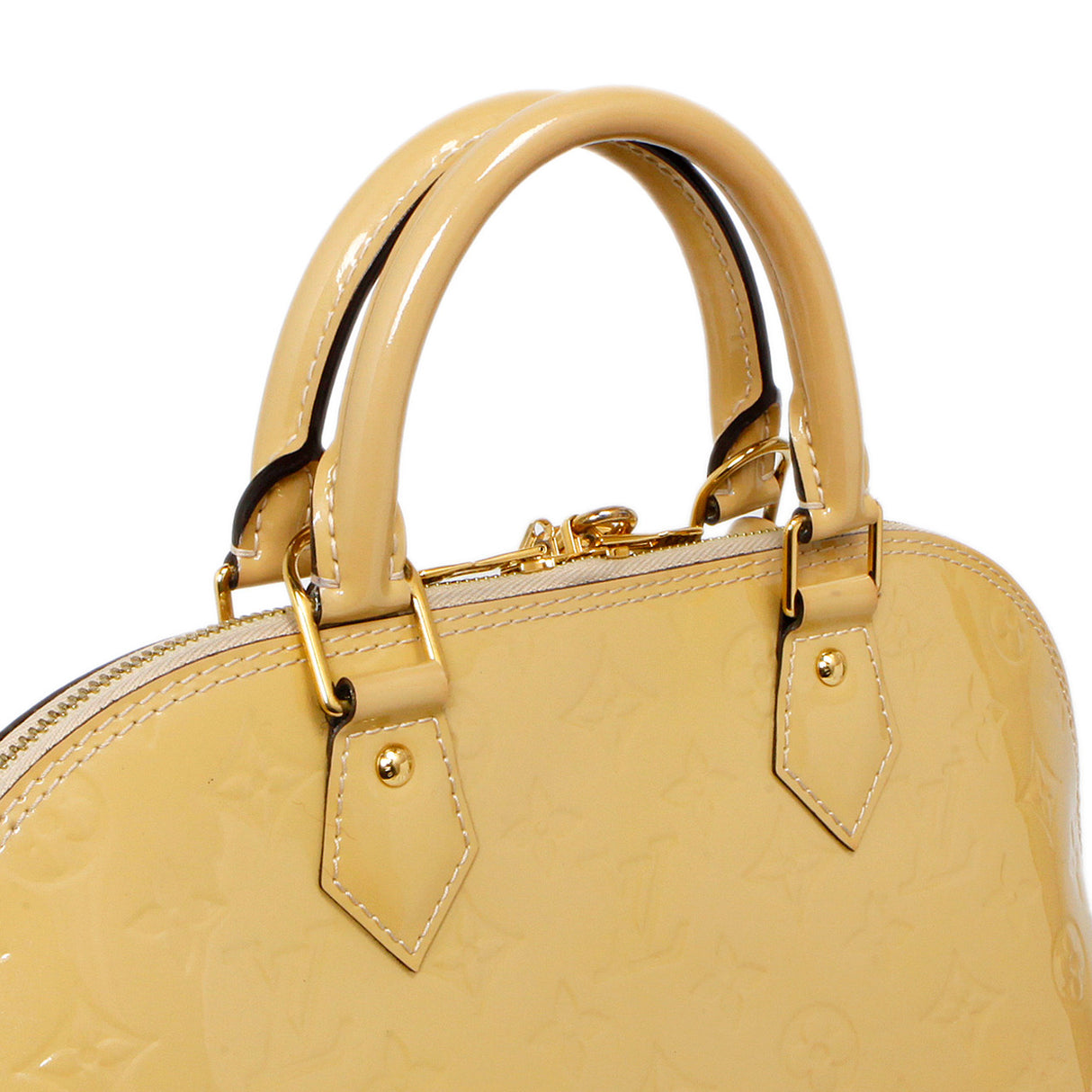 Louis Vuitton Citrine Vernis Alma PM Handbags Louis Vuitton
