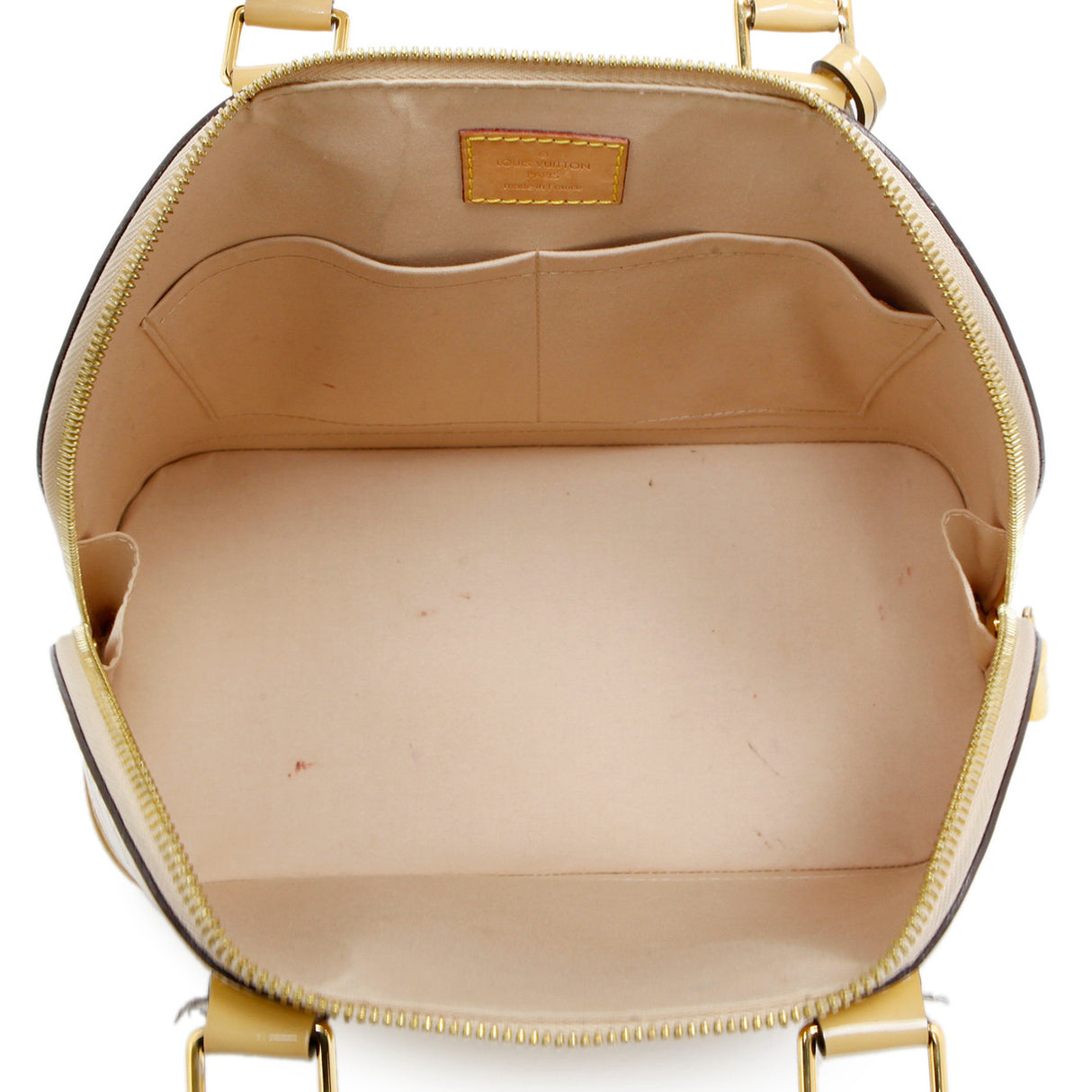 Louis Vuitton Citrine Vernis Alma PM Handbags Louis Vuitton