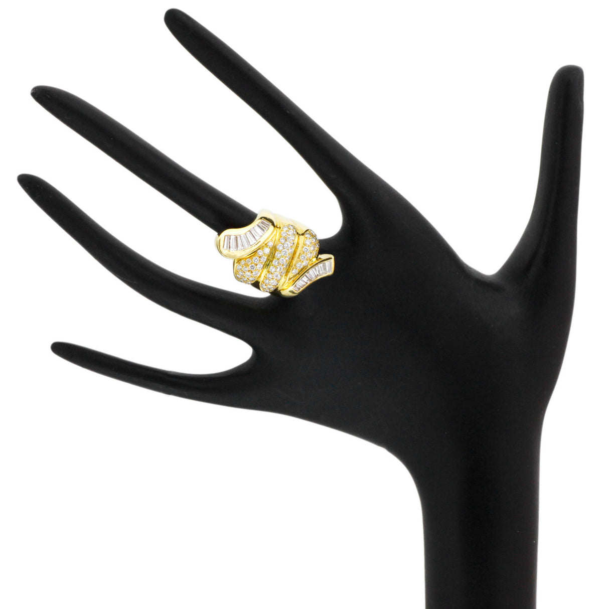 18K Yellow Gold 2.32 Carat Diamond Ring Fine Jewellery Modaselle